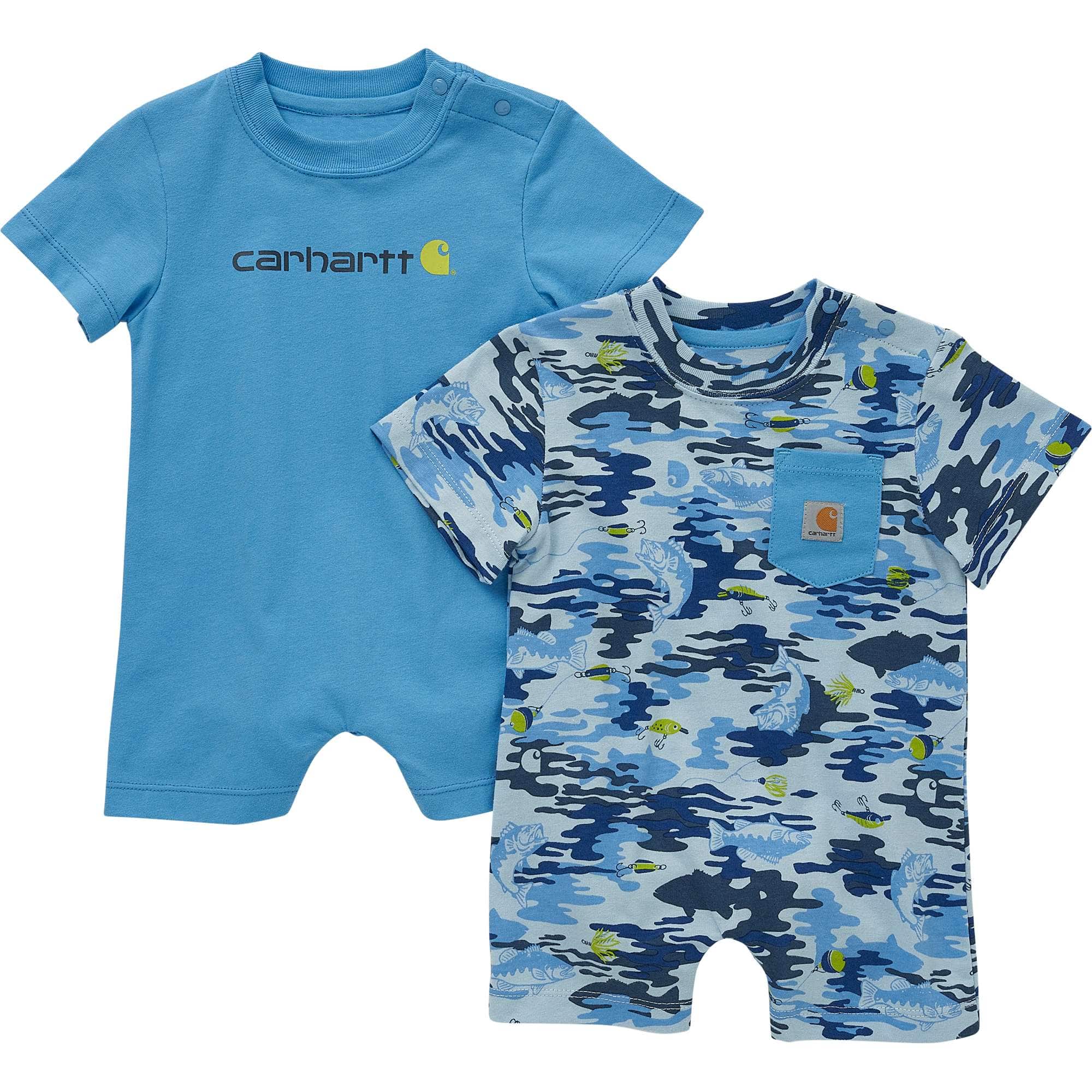 Boys' Short Sleeve Fish Print 2Pc Romper Set - Carhartt Outlet