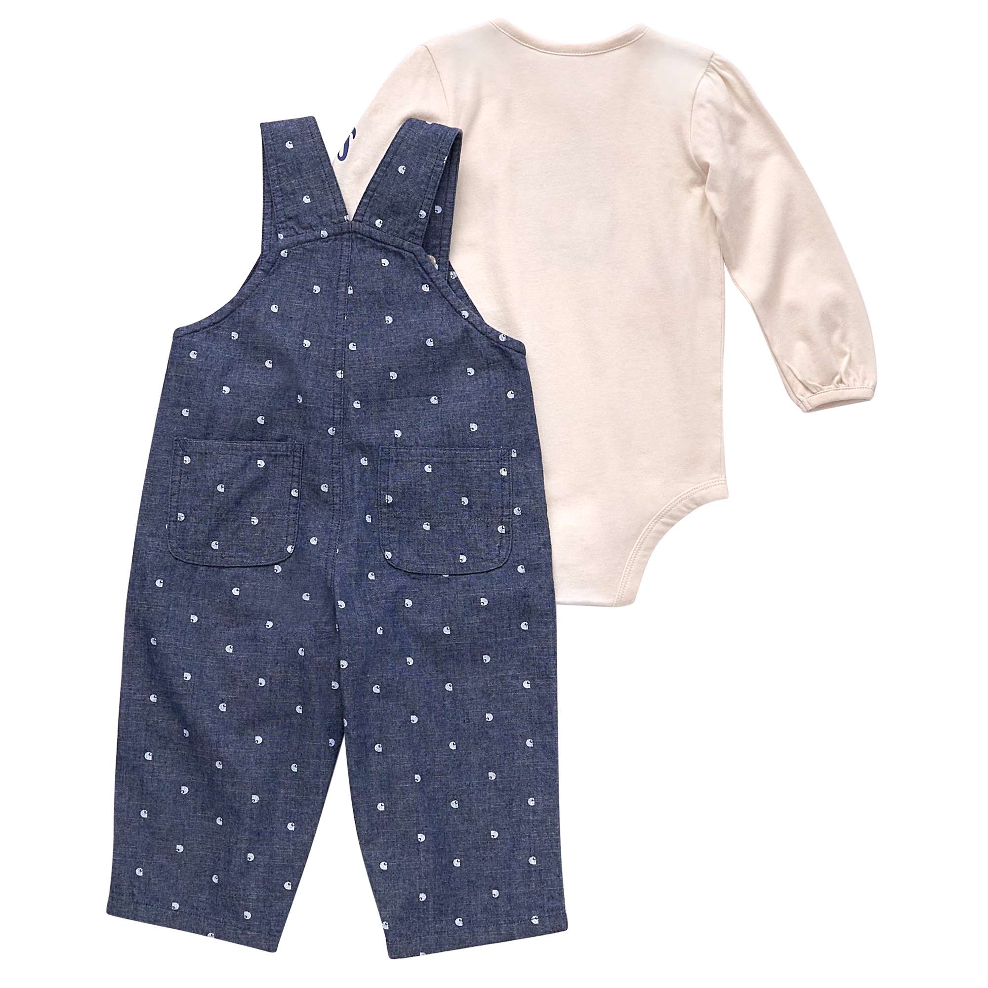 Girls' Long-Sleeve Bodysuit and Chambray Overalls Set (Infant) - Carhartt Outlet