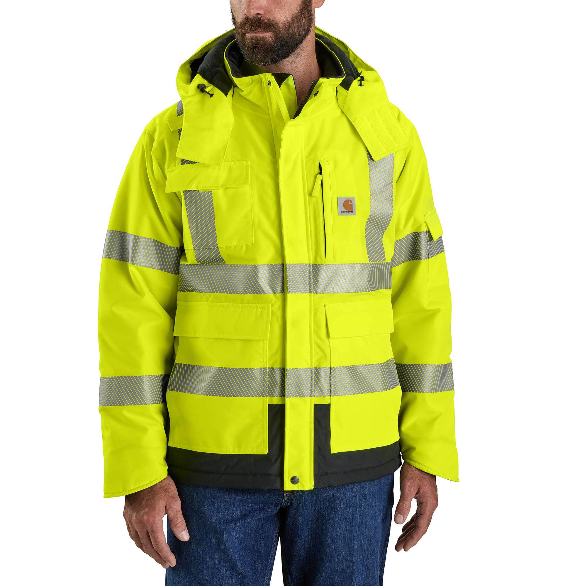 High-Visibility Waterproof Class 3 Sherwood Jacket - 4 Extreme Warmth Rating - Carhartt Outlet