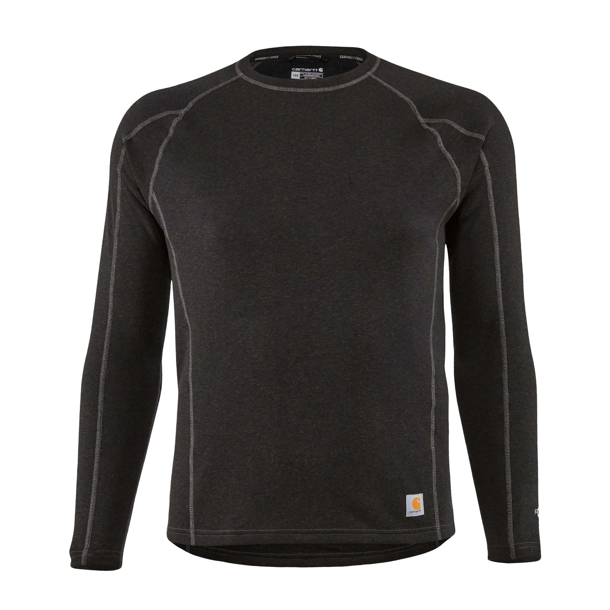 Carhartt Force Heavyweight Synthetic Wool-Blend Fleece Base Layer Crewneck Top - Carhartt Outlet