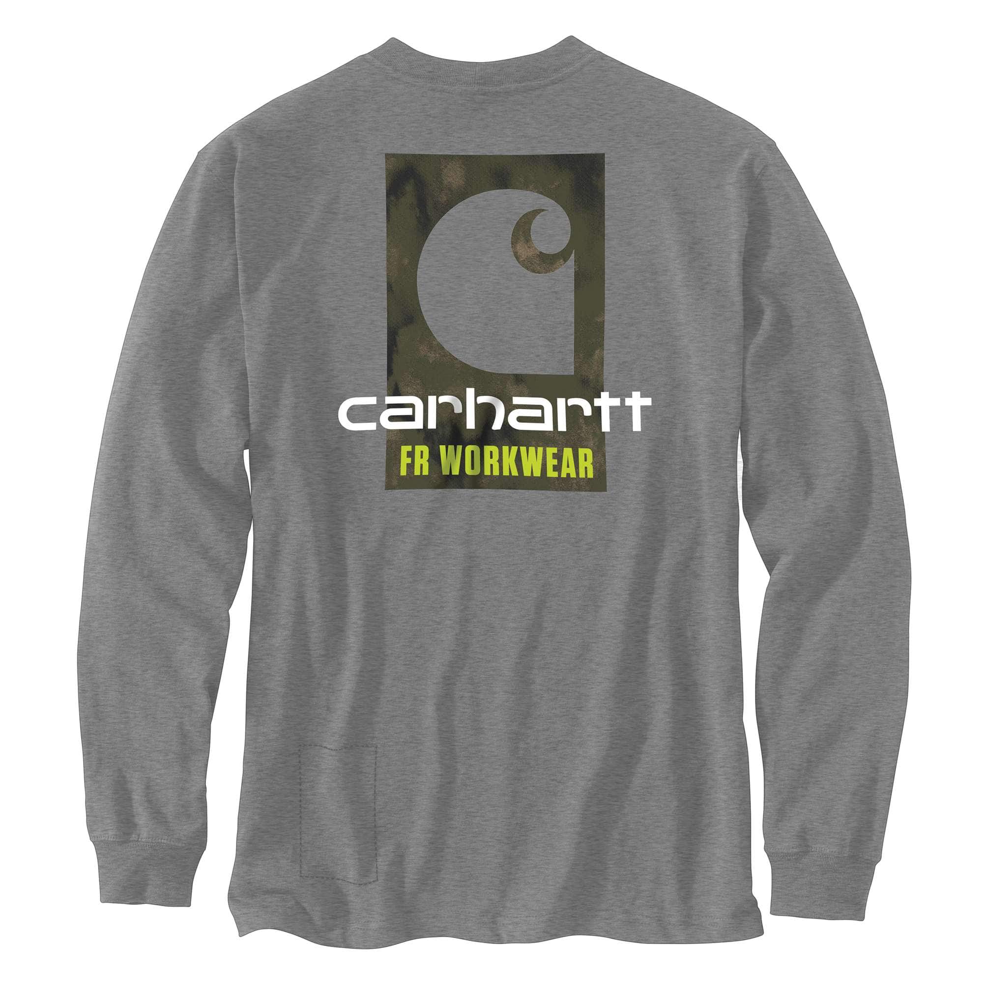 Flame Resistant Carhartt Force Loose Fit Lightweight Long-Sleeve C Graphic T-Shirt - Carhartt Outlet