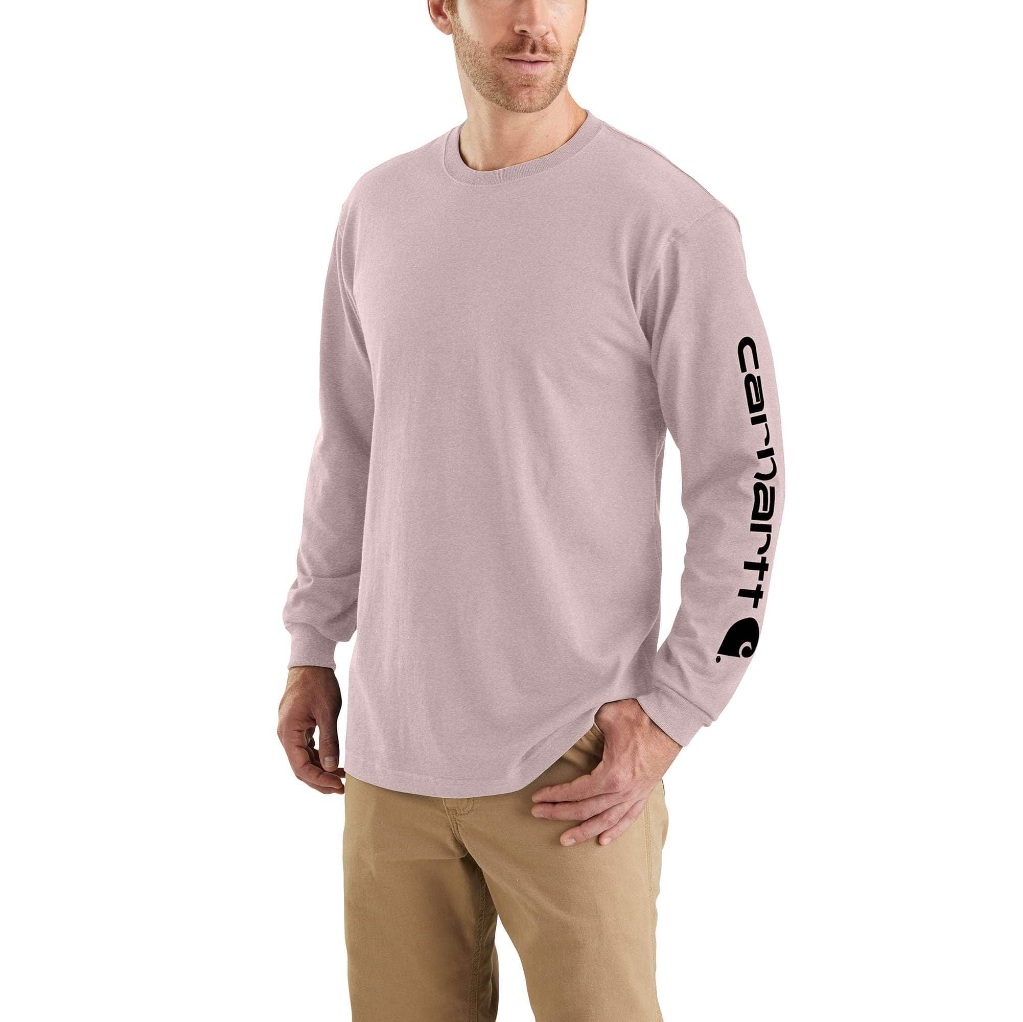 Loose Fit Heavyweight Long-Sleeve Logo Sleeve Graphic T-Shirt - Carhartt Outlet