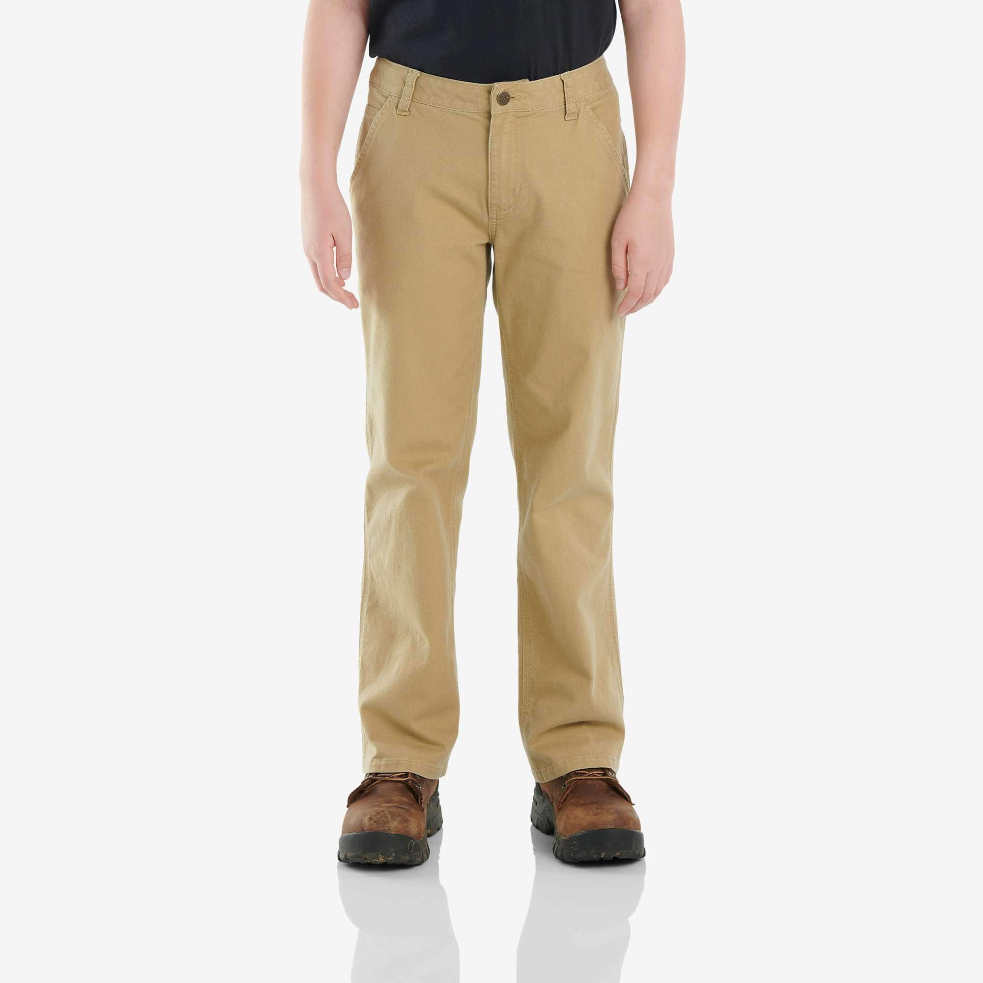 Boys' Rugged Flex Loose Fit Canvas Utility Boot-Cut Work Pant - Carhartt Outlet