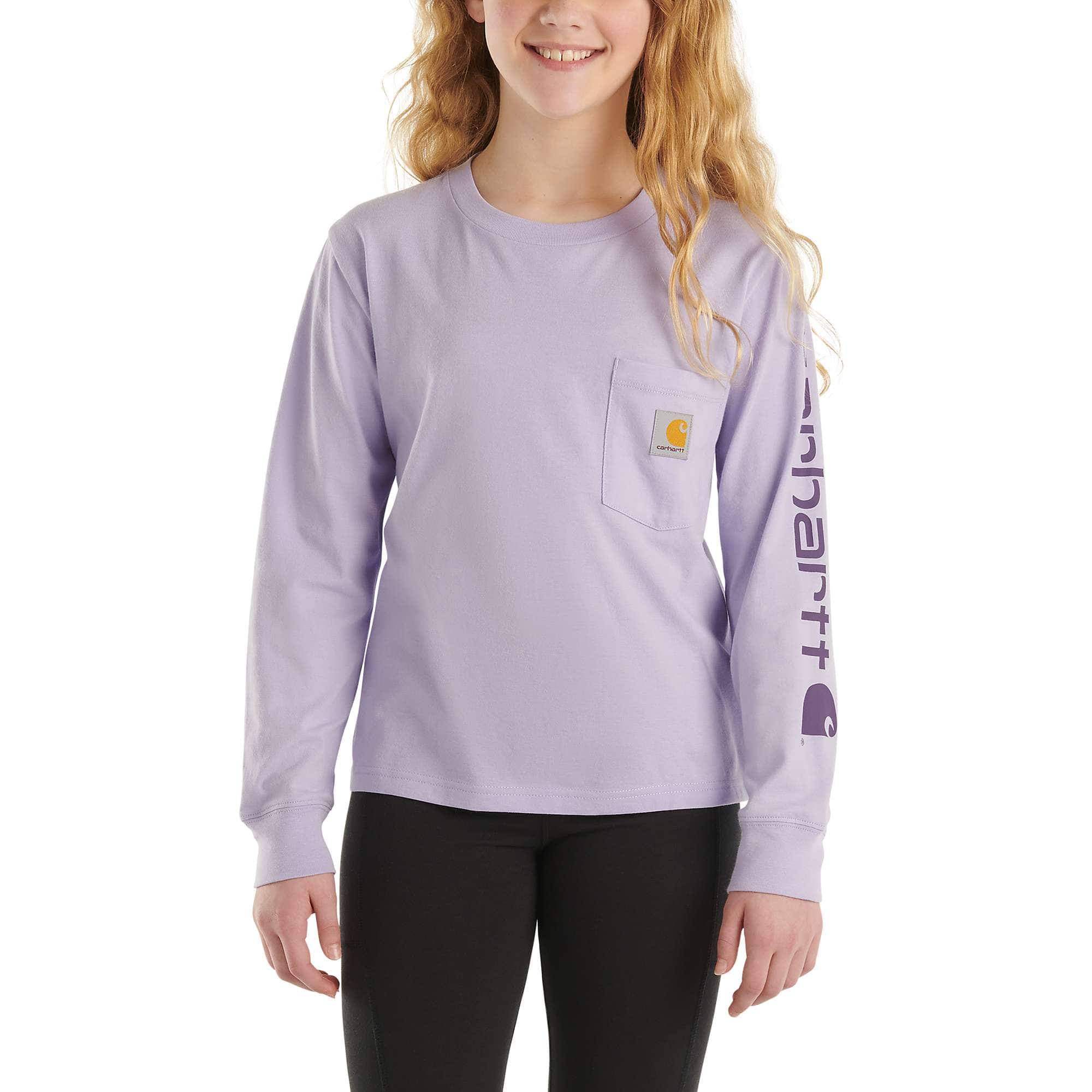Girls' Long-Sleeve Graphic Pocket T-Shirt - Carhartt Outlet
