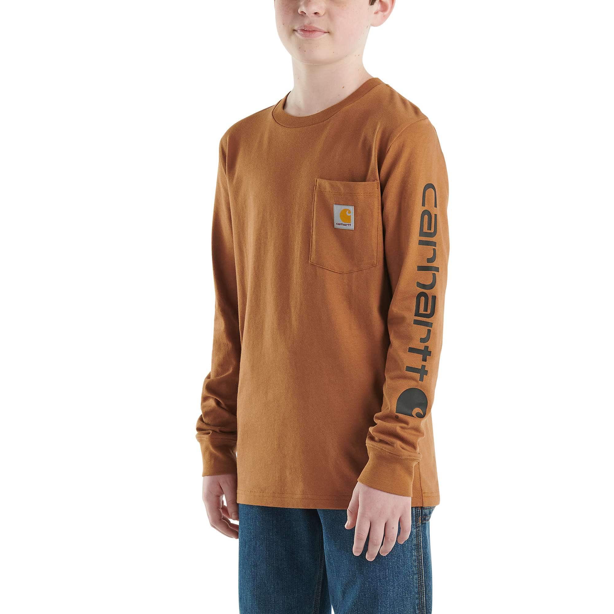Boys' Long-Sleeve Graphic Pocket T-Shirt - Carhartt Outlet