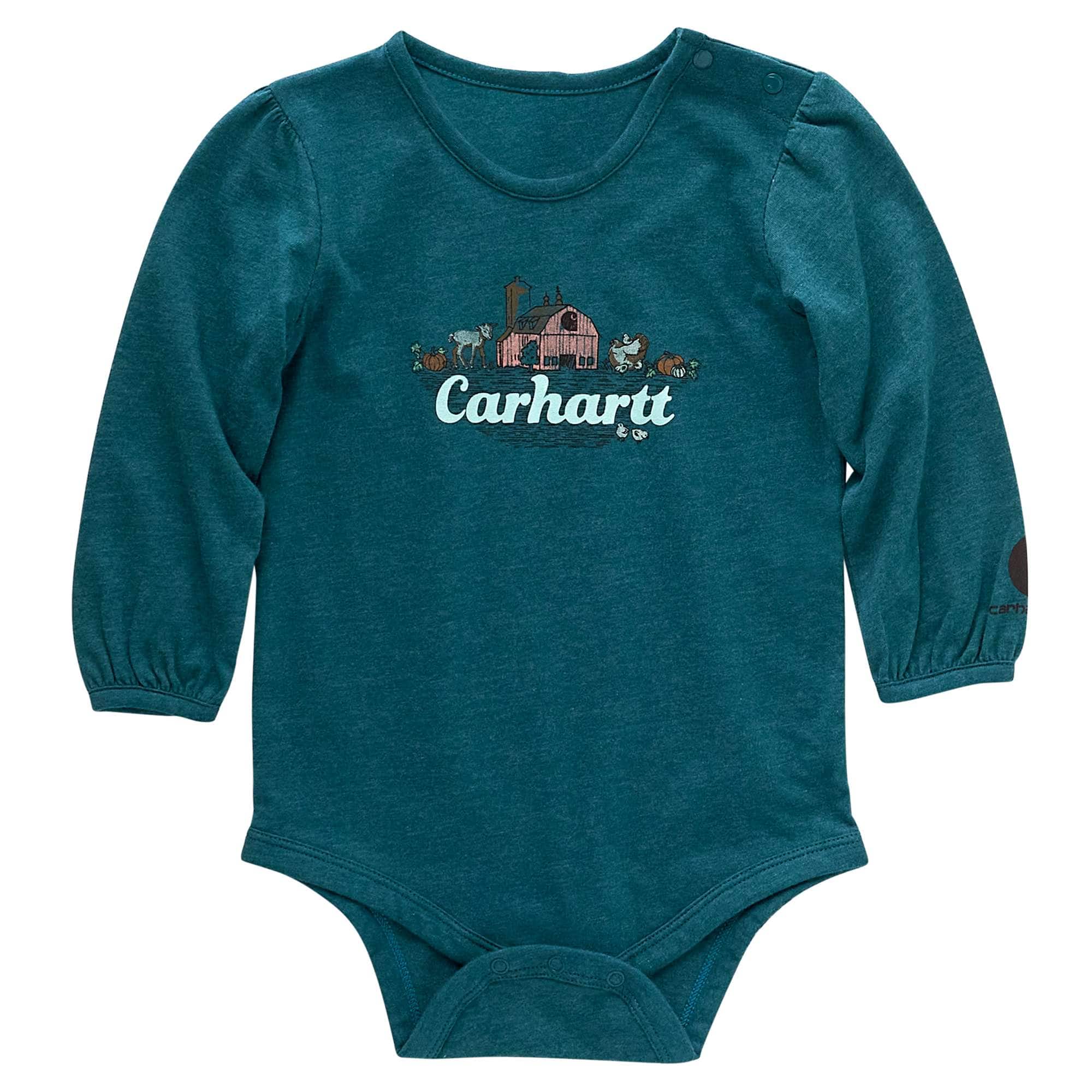Girls' Long Sleeve Farm Friends Bodysuit (Infant) - Carhartt Outlet
