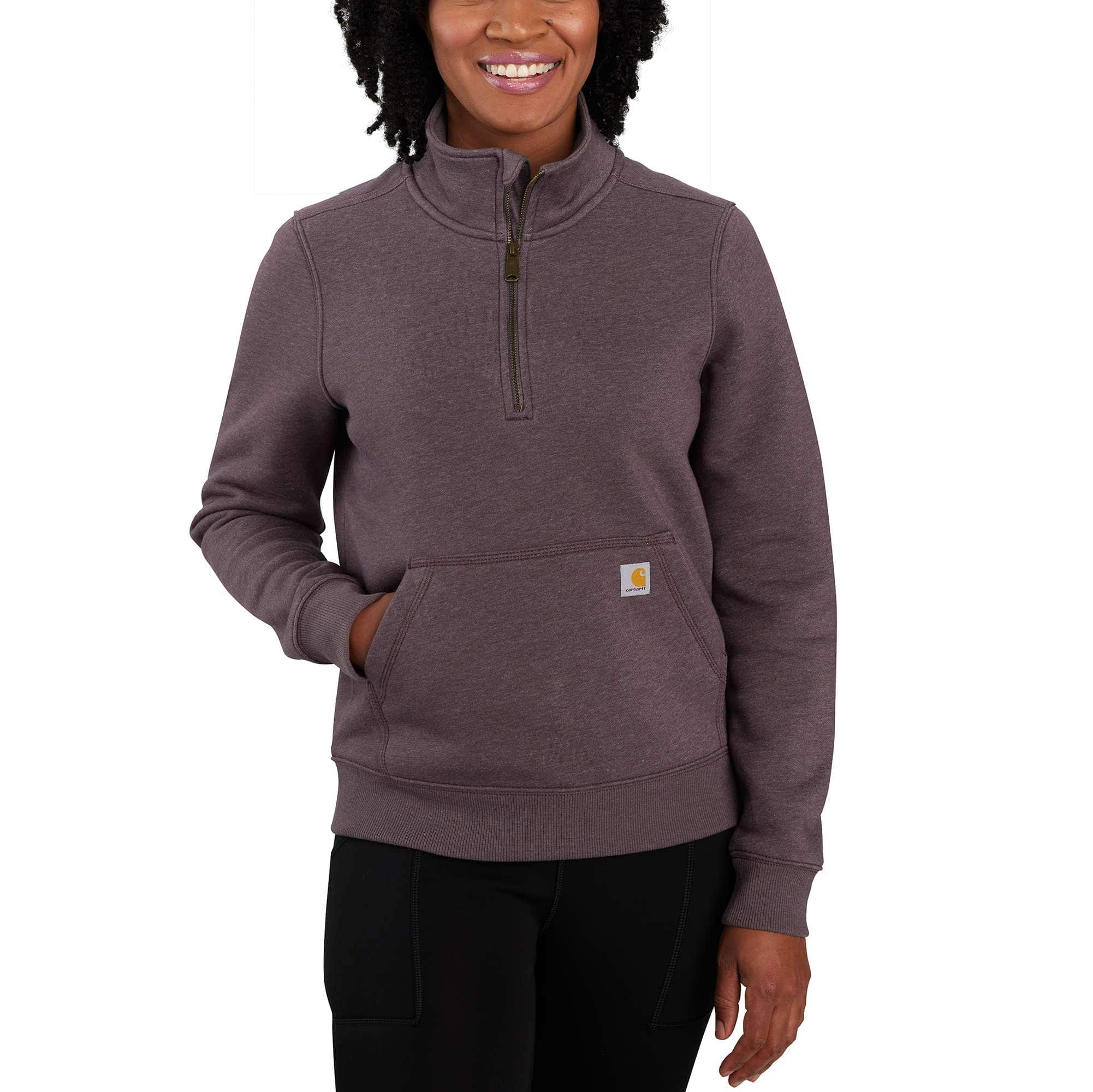 Women's Relaxed Fit Midweight Quarter-Zip Sweatshirt - Carhartt Outlet