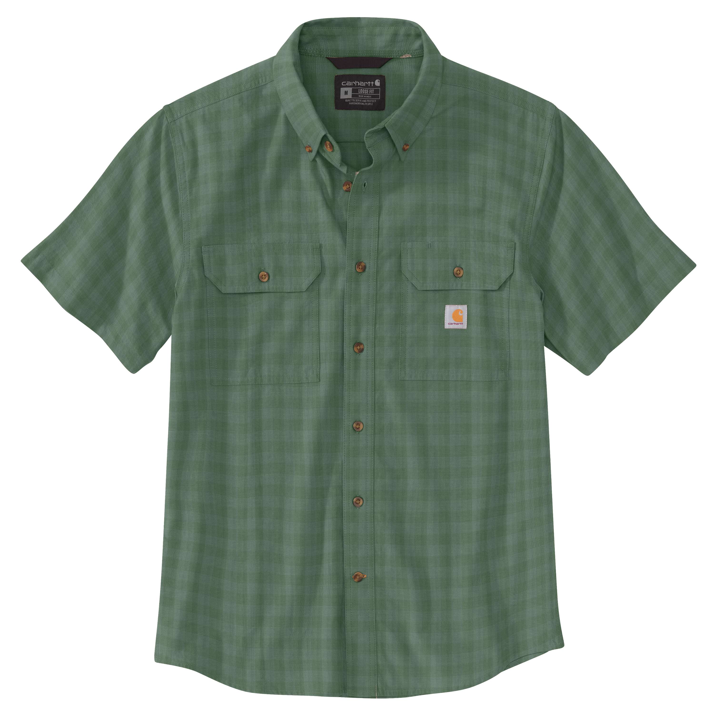 Loose Fit Midweight Short-Sleeve Plaid Shirt - Carhartt Outlet