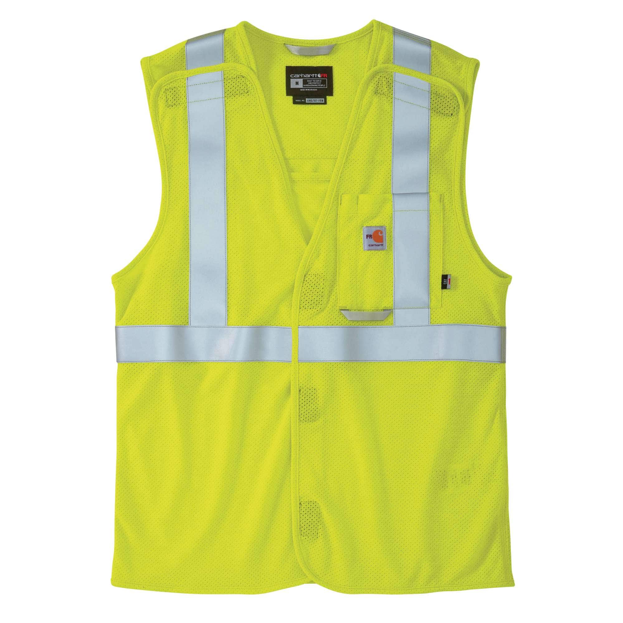 Flame Resistant High-Visibility Mesh Class 2 Vest - Carhartt Outlet