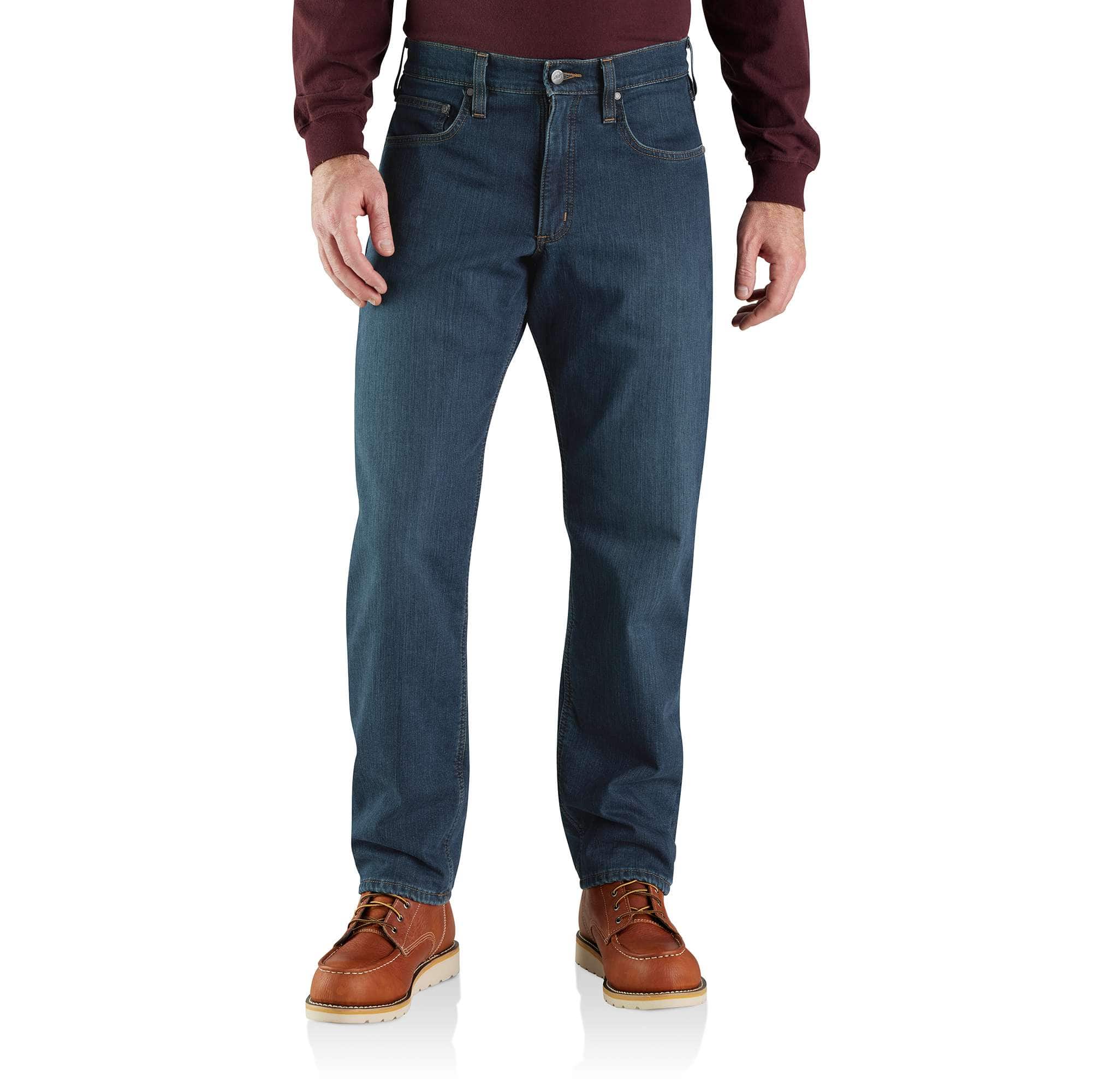 Rugged Flex Relaxed Fit Fleece-Lined 5-Pocket Jean - Carhartt Outlet