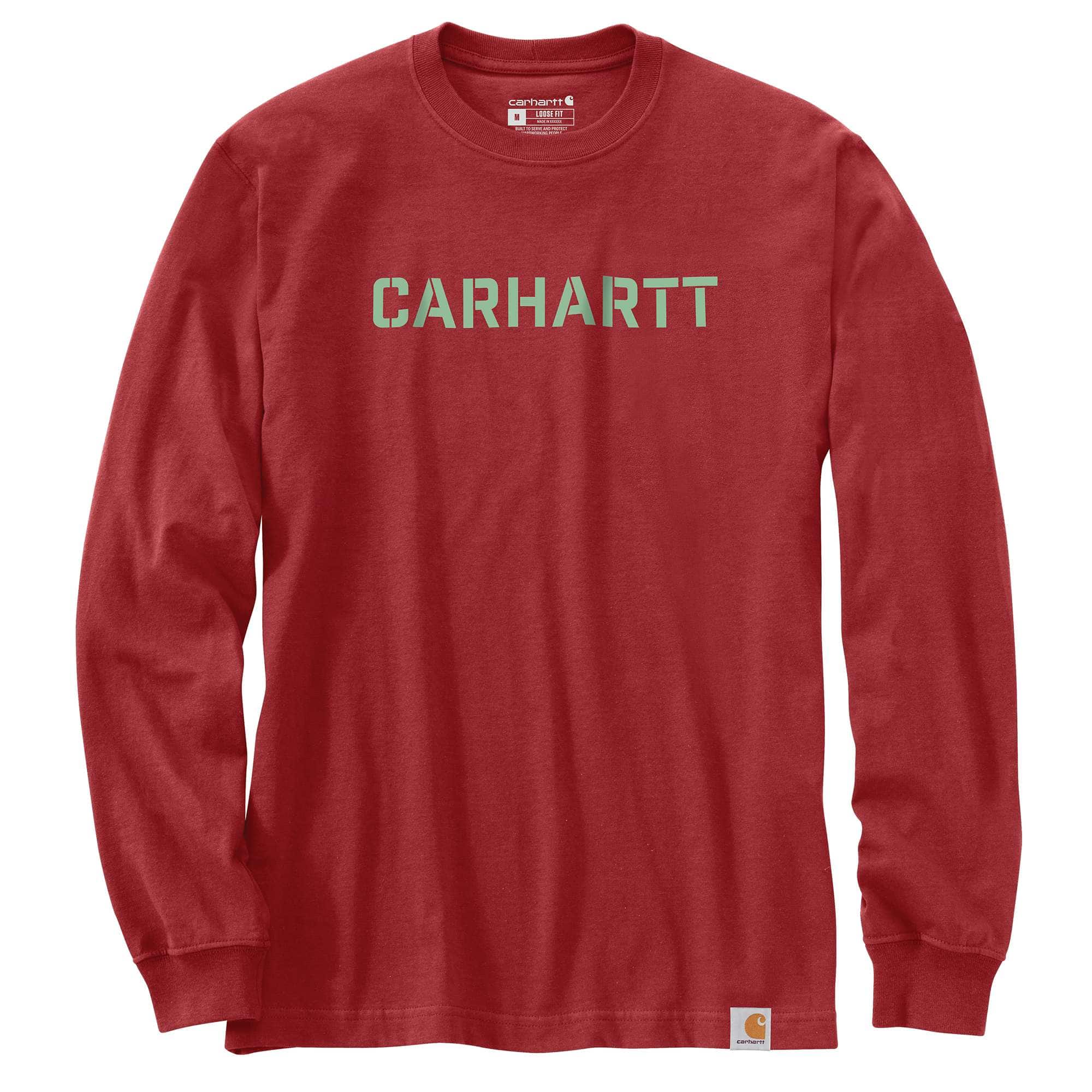 Loose Fit Heavyweight Long-Sleeve Logo Graphic T-Shirt - Carhartt Outlet