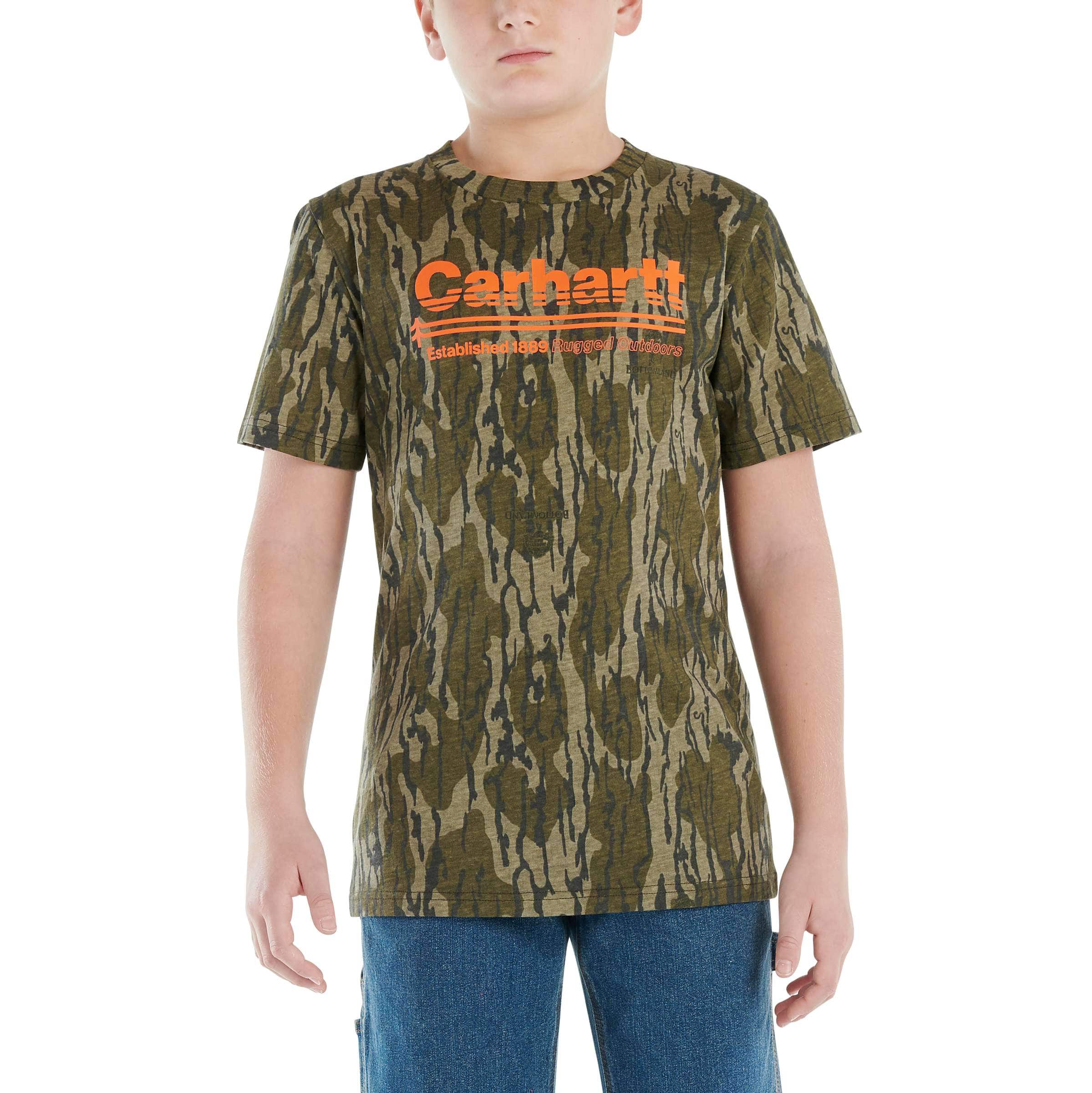 Boys' Short-Sleeve Camo Stripe T-Shirt - Carhartt Outlet