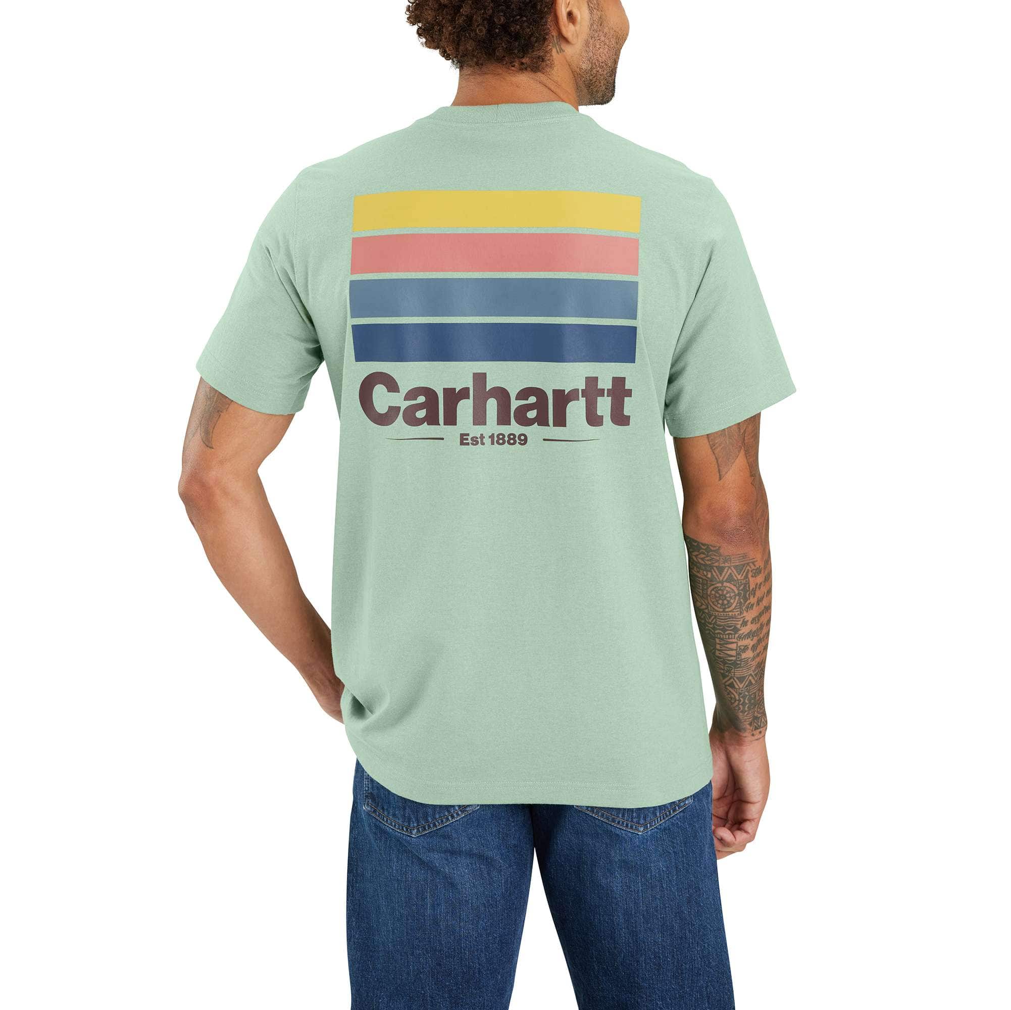 Relaxed Fit Heavyweight Short-Sleeve Pocket Line Graphic T-Shirt - Carhartt Outlet