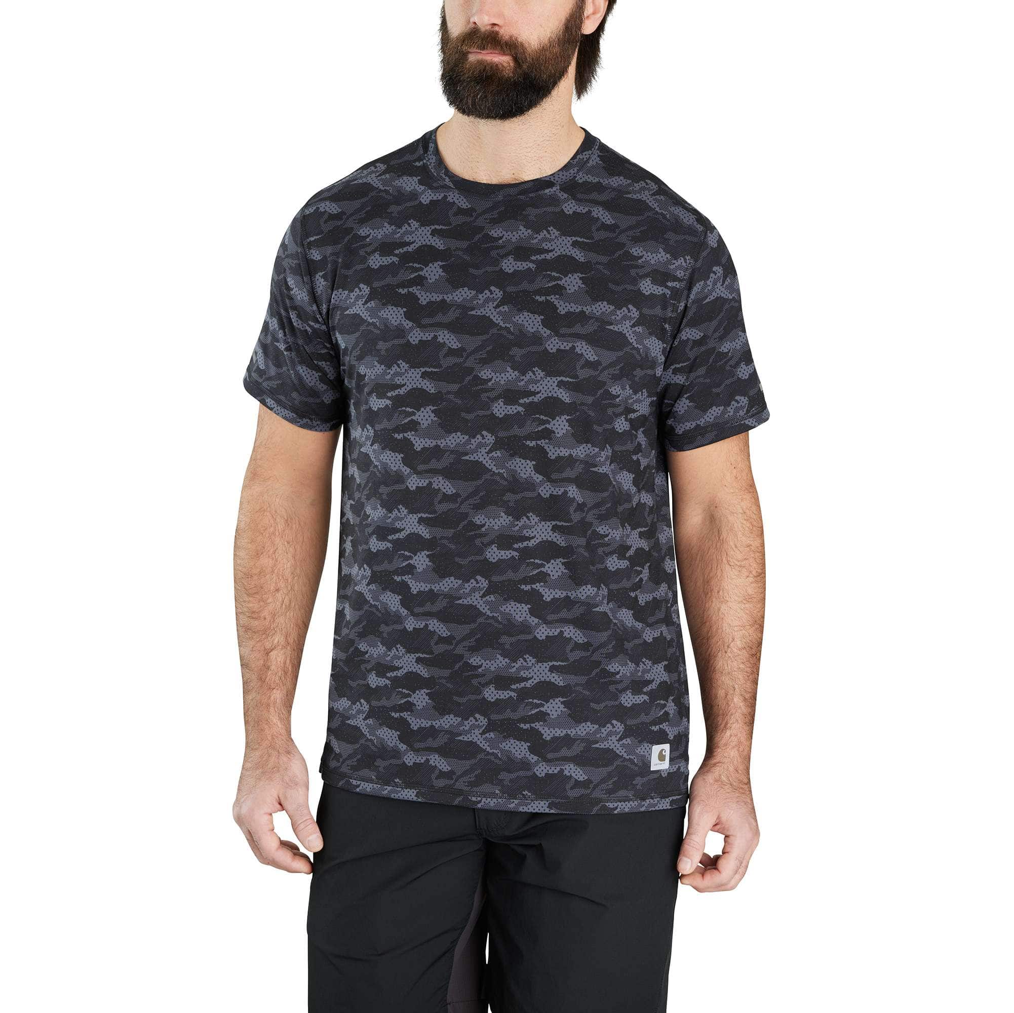 Carhartt Force Relaxed Fit Short-Sleeve Lightweight Camo Print T-Shirt - Carhartt Outlet