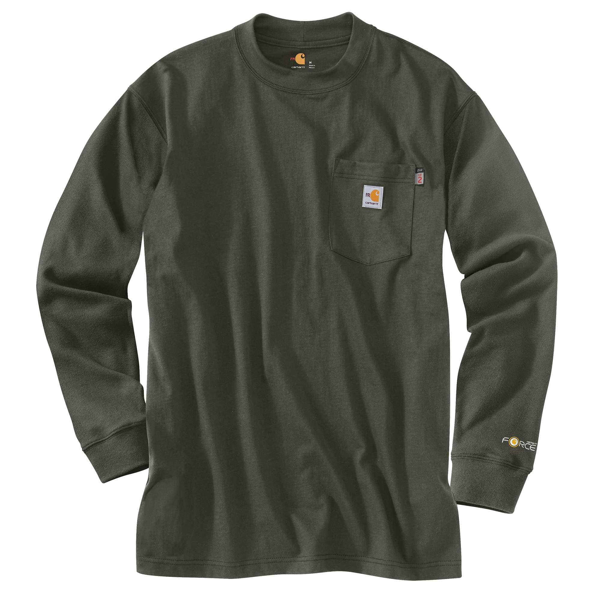 Flame-Resistant Force Cotton Long-Sleeve T-Shirt - Carhartt Outlet