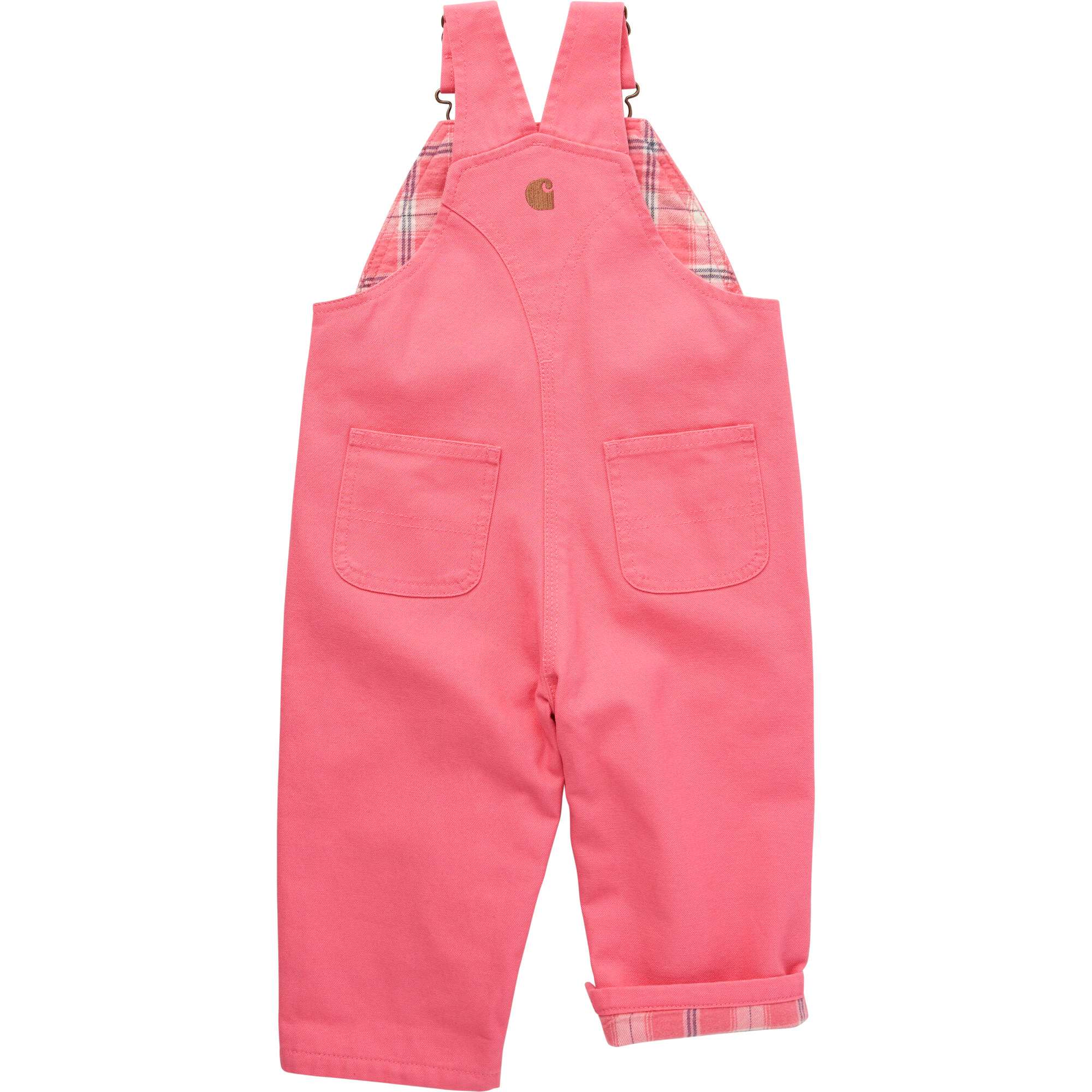 Girls' Loose Fit Canvas Flannel Lined Bib Overall - Carhartt Outlet