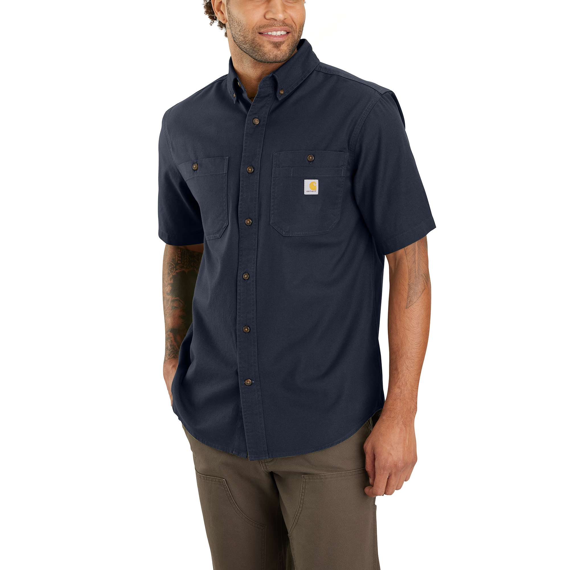 Rugged Flex Relaxed Fit Midweight Canvas Short-Sleeve Shirt - Carhartt Outlet