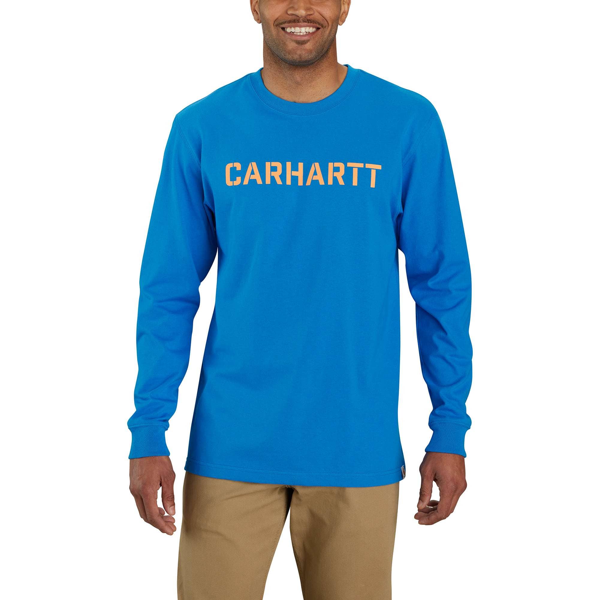 Loose Fit Heavyweight Long-Sleeve Logo Graphic T-Shirt - Carhartt Outlet