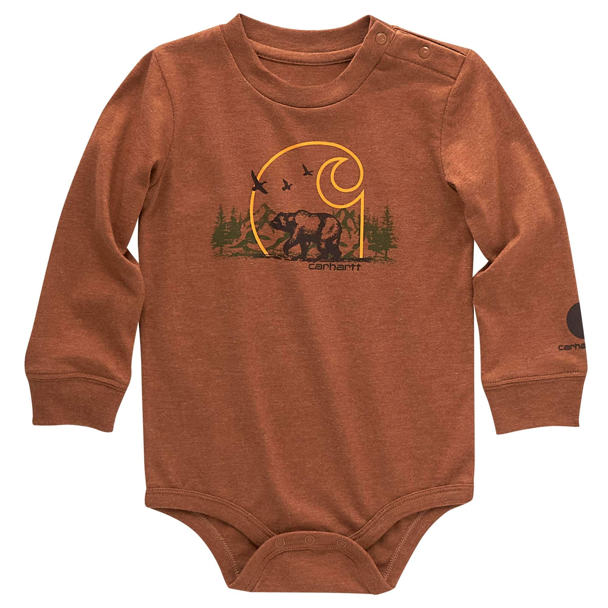 Boys' Long-Sleeve Bear Bodysuit - Carhartt Outlet