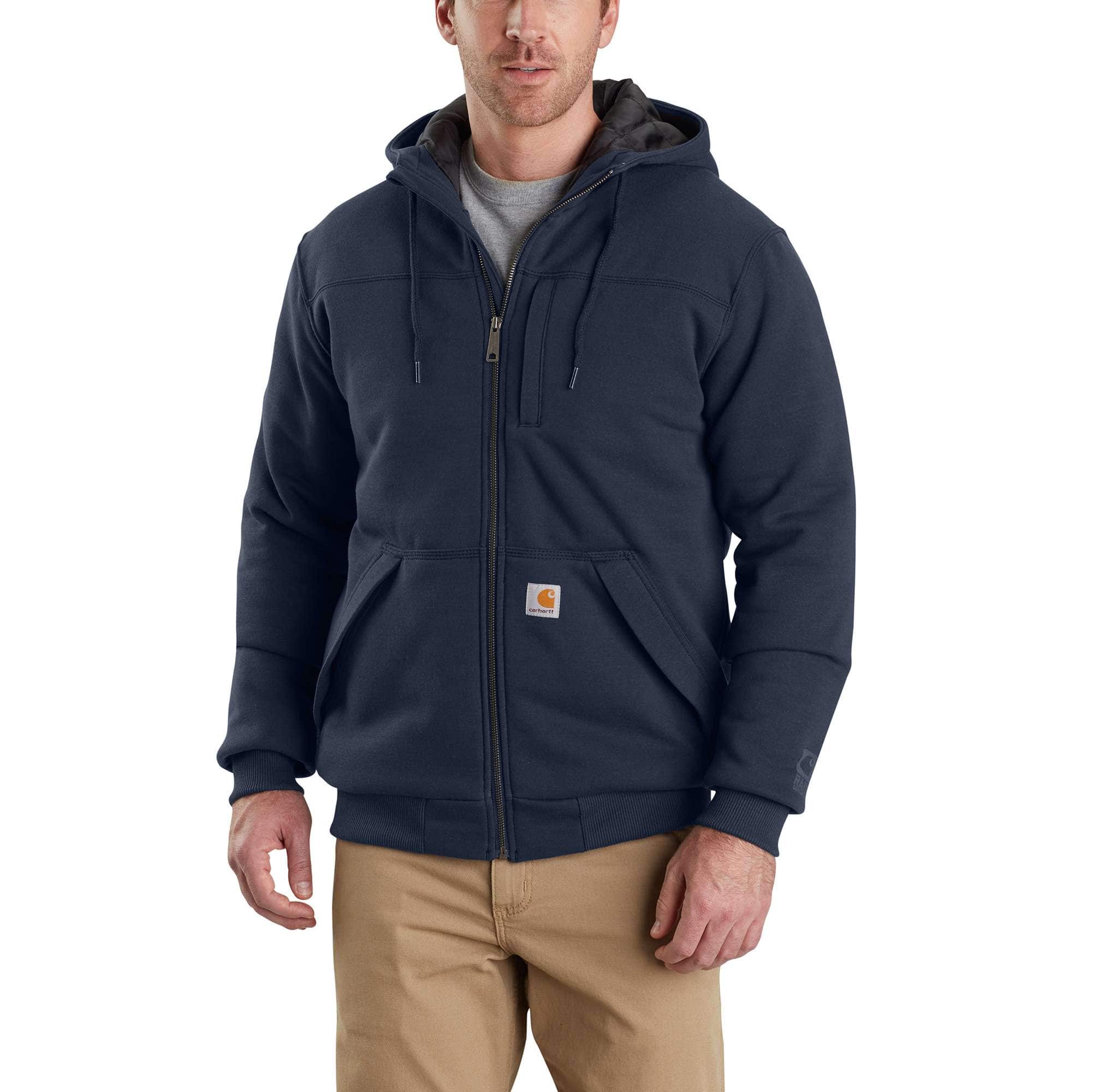 Rain Defender Relaxed Fit Midweight Quilt-Lined Full-Zip Sweatshirt - Carhartt Outlet