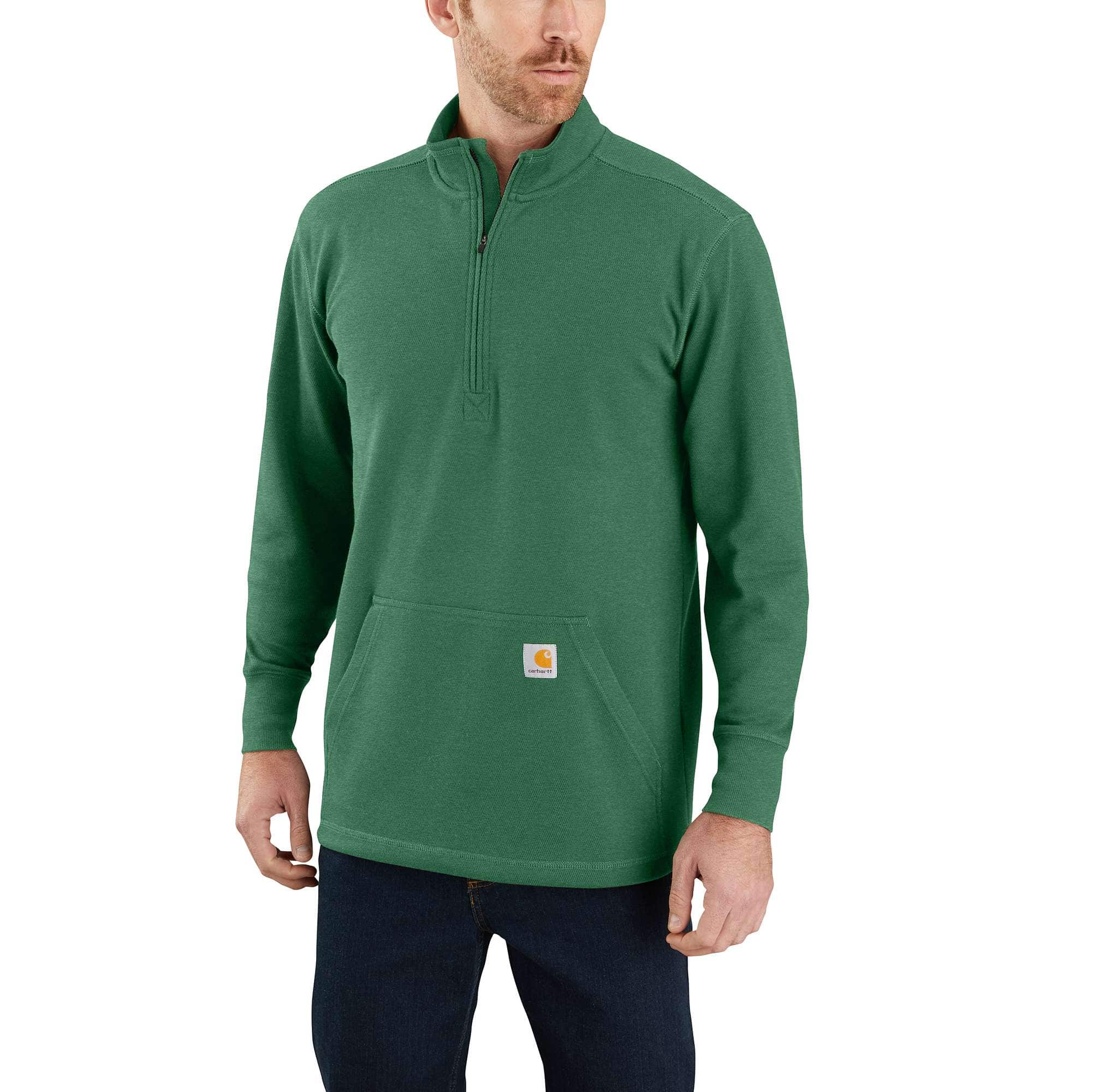 Relaxed Fit Heavyweight Long-Sleeve 1/2 Zip Thermal Shirt - Carhartt Outlet