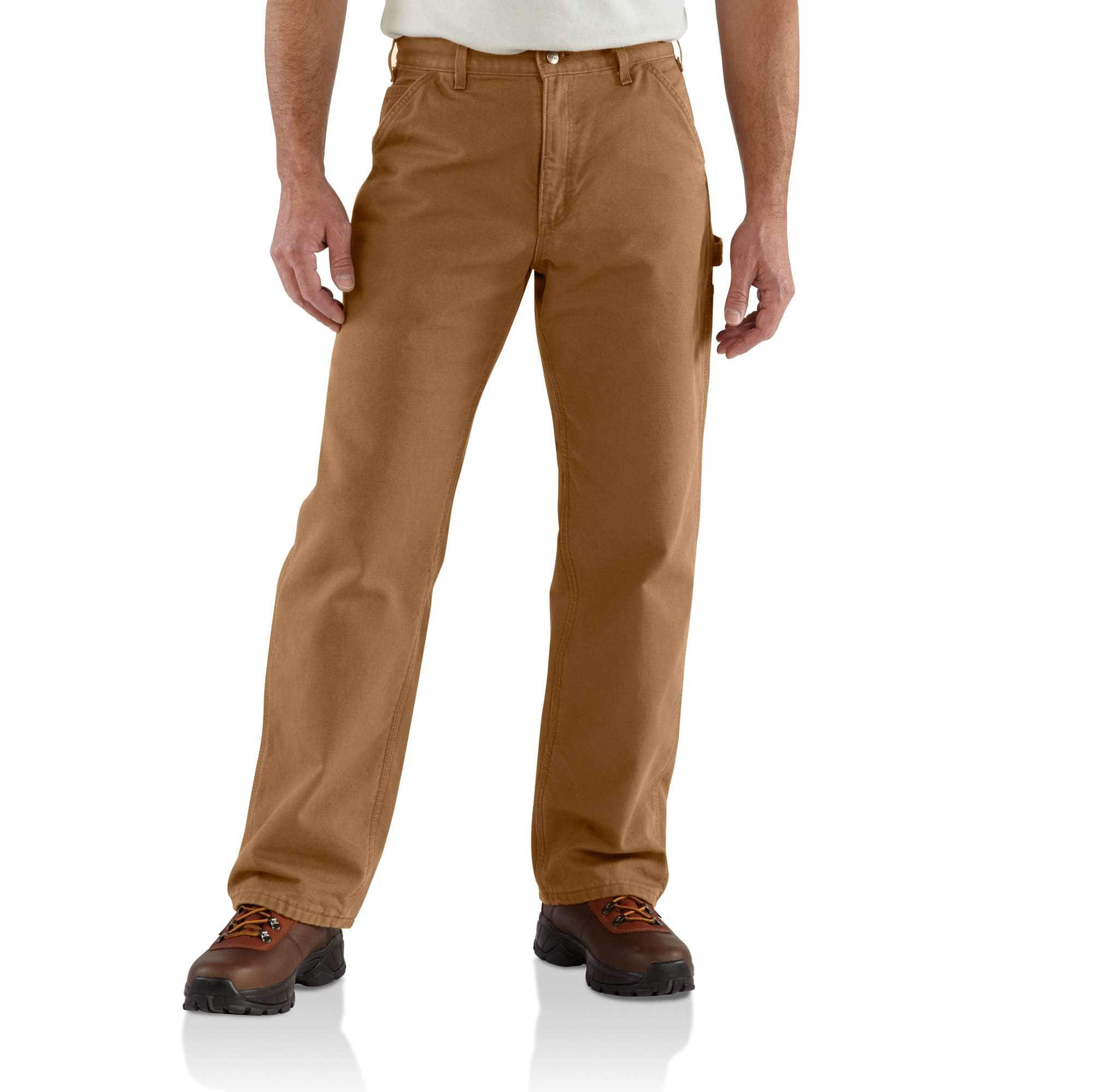 Loose Fit Washed Duck Flannel-Lined Utility Work Pant - Carhartt Outlet
