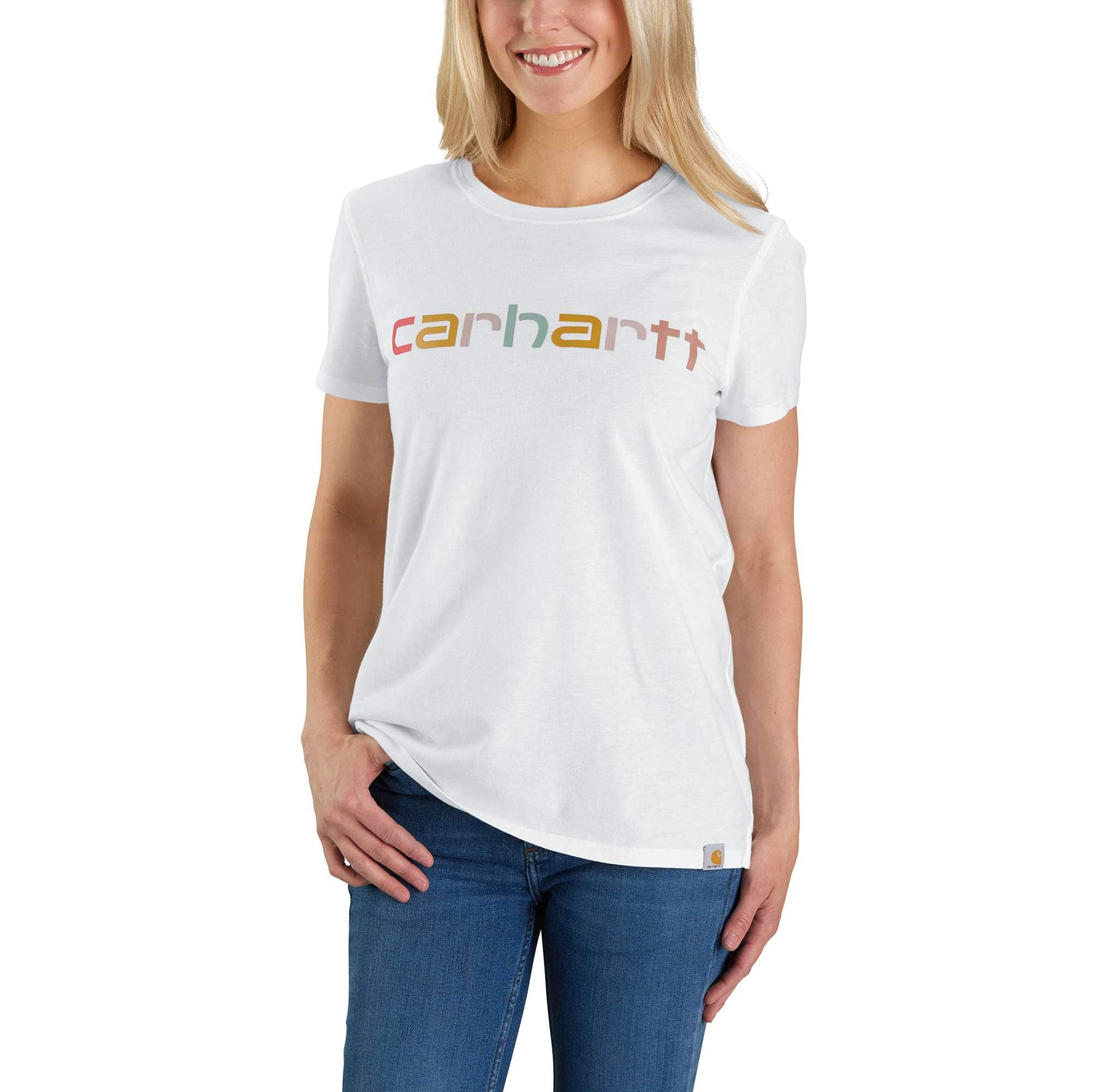 Women's Relaxed Fit Lightweight Short-Sleeve Logo Graphic T-Shirt - Carhartt Outlet