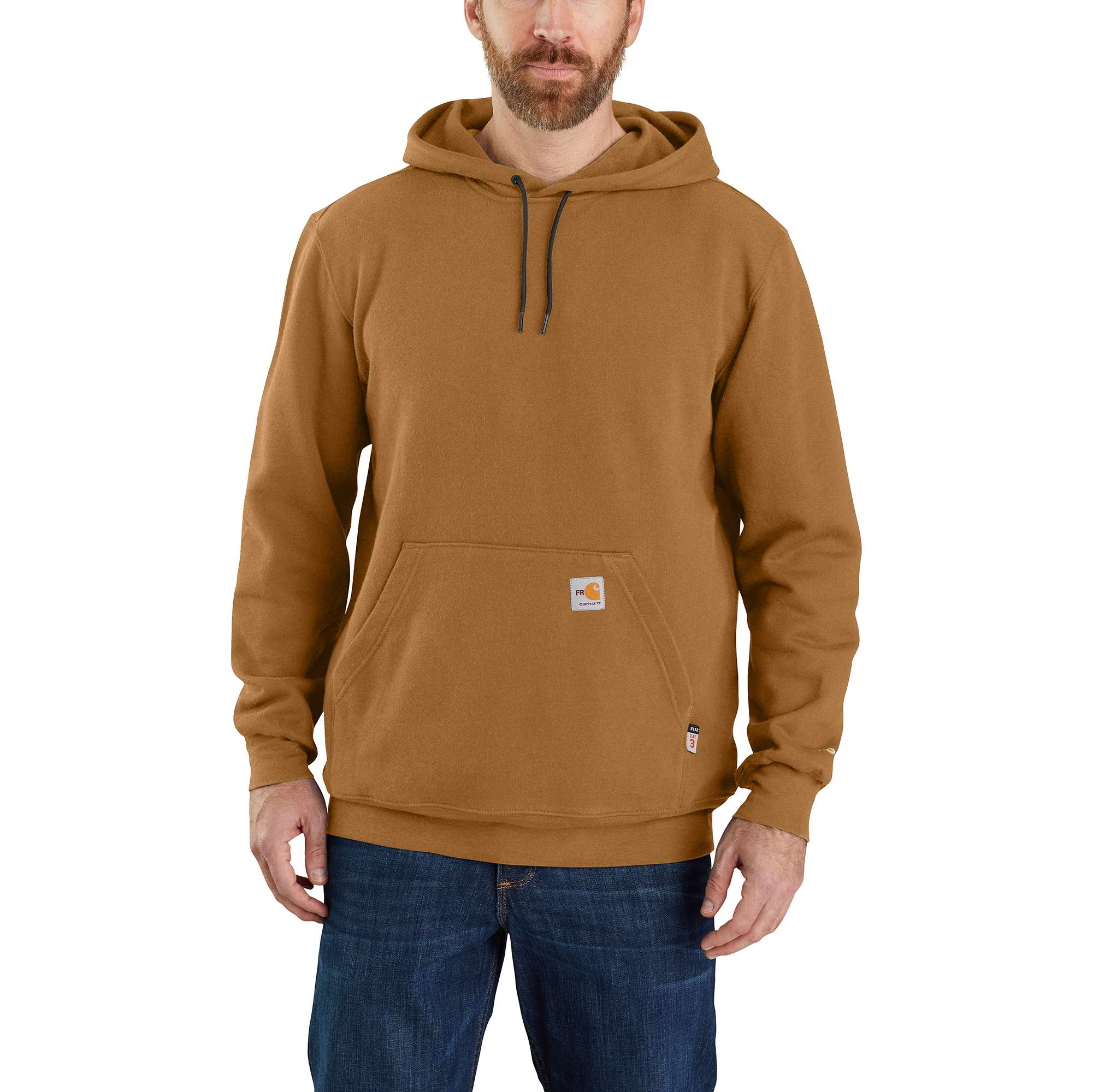 Flame-Resistant Carhartt Force Loose Fit Midweight Hooded Sweatshirt - Carhartt Outlet