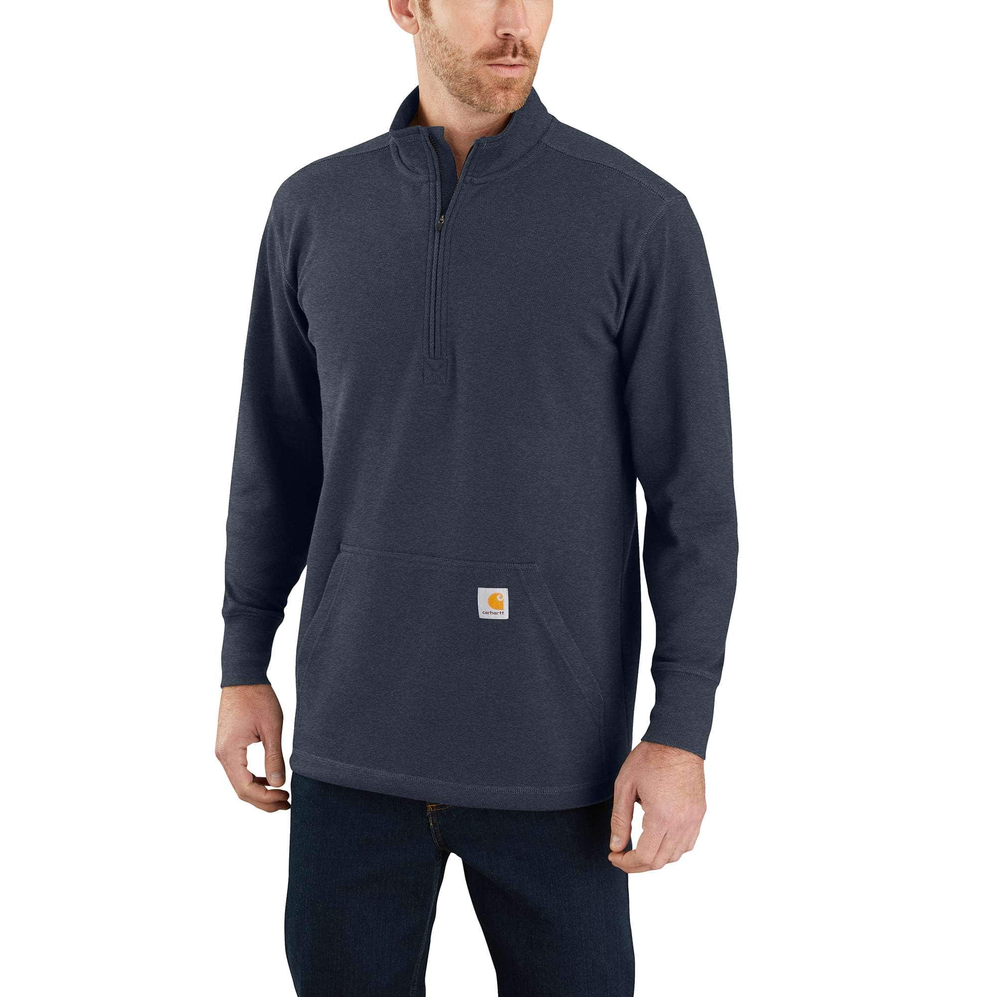 Relaxed Fit Heavyweight Long-Sleeve 1/2 Zip Thermal Shirt - Carhartt Outlet