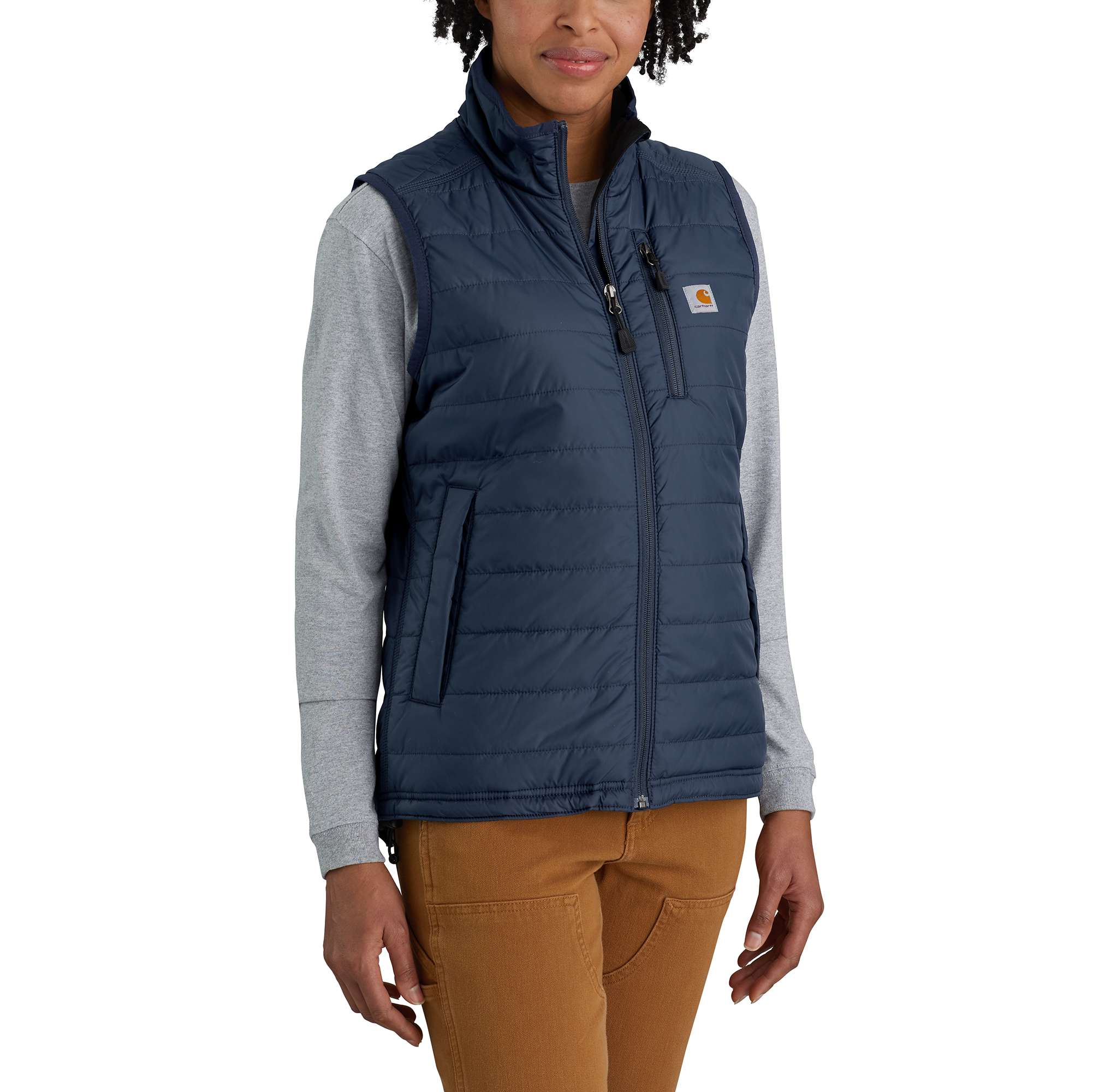 Women' Rain Defender Nylon Insulated Mock-Neck Vest - Carhartt Outlet