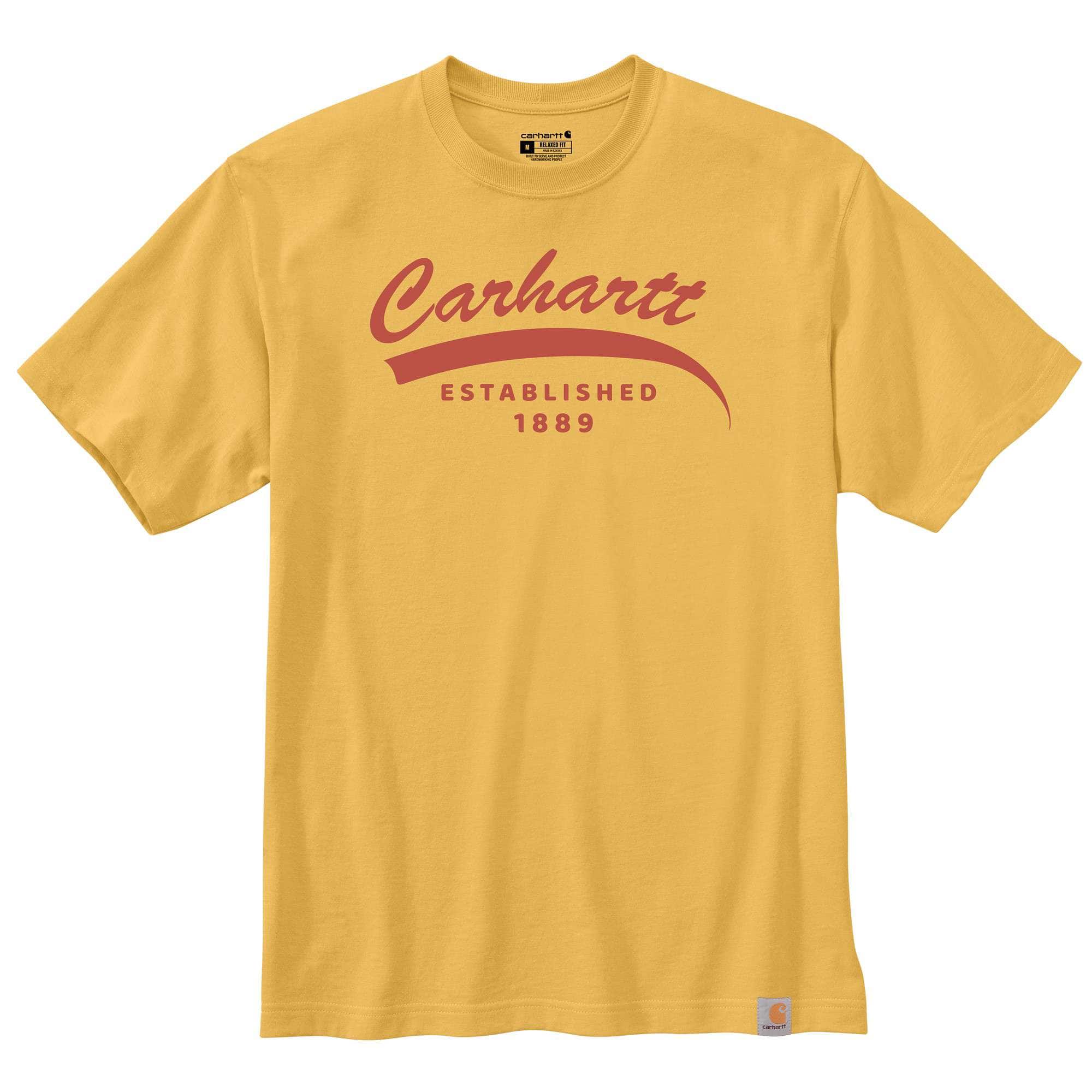 Relaxed Fit Heavyweight Short-Sleeve Script Graphic T-Shirt - Carhartt Outlet