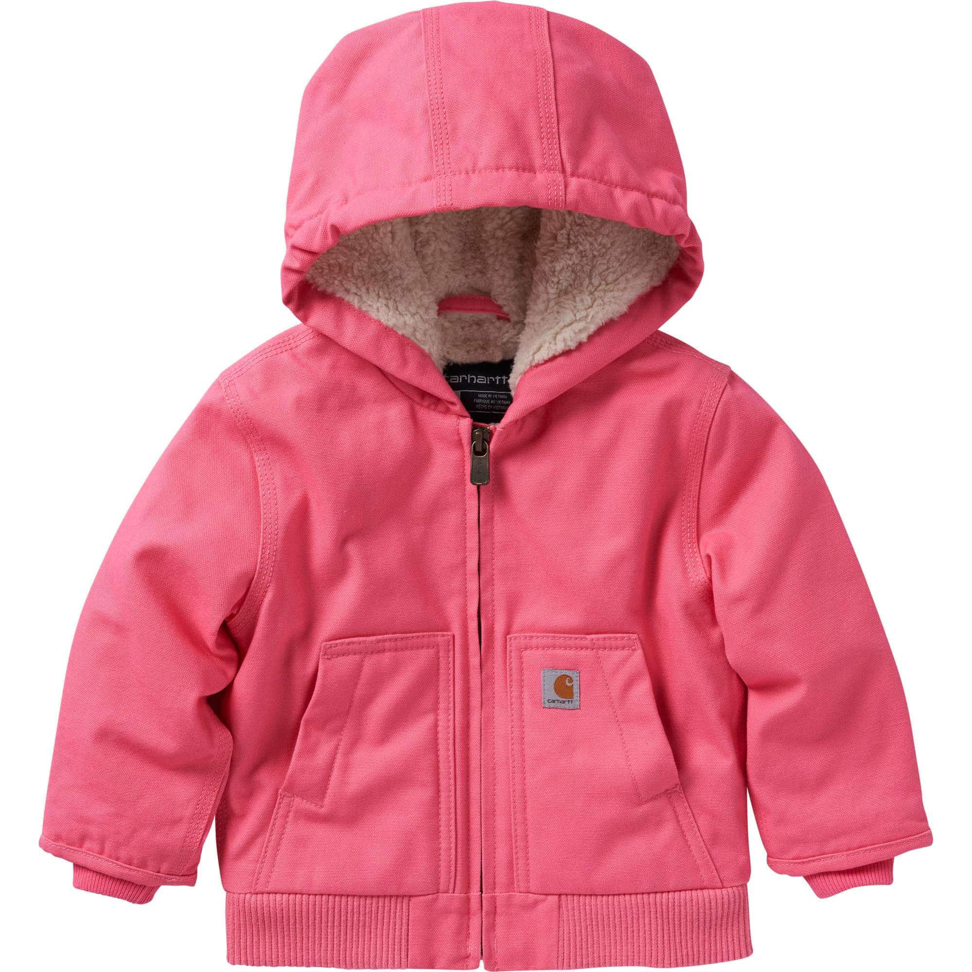 Girls' Zip Front Canvas Insulated Hooded Active Jac - Carhartt Outlet