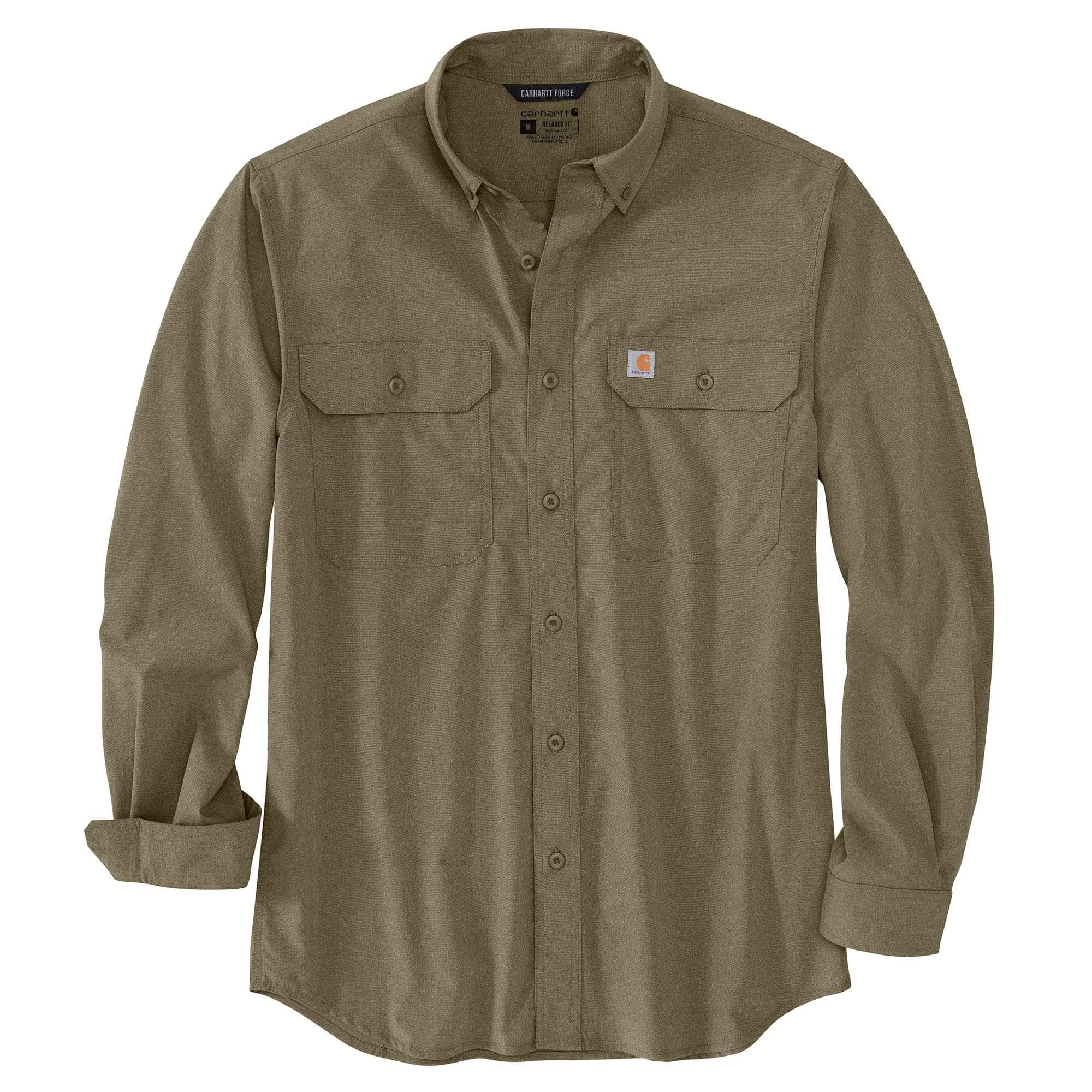 Carhartt Force Relaxed Fit Lightweight Long- Sleeve Shirt - Carhartt Outlet
