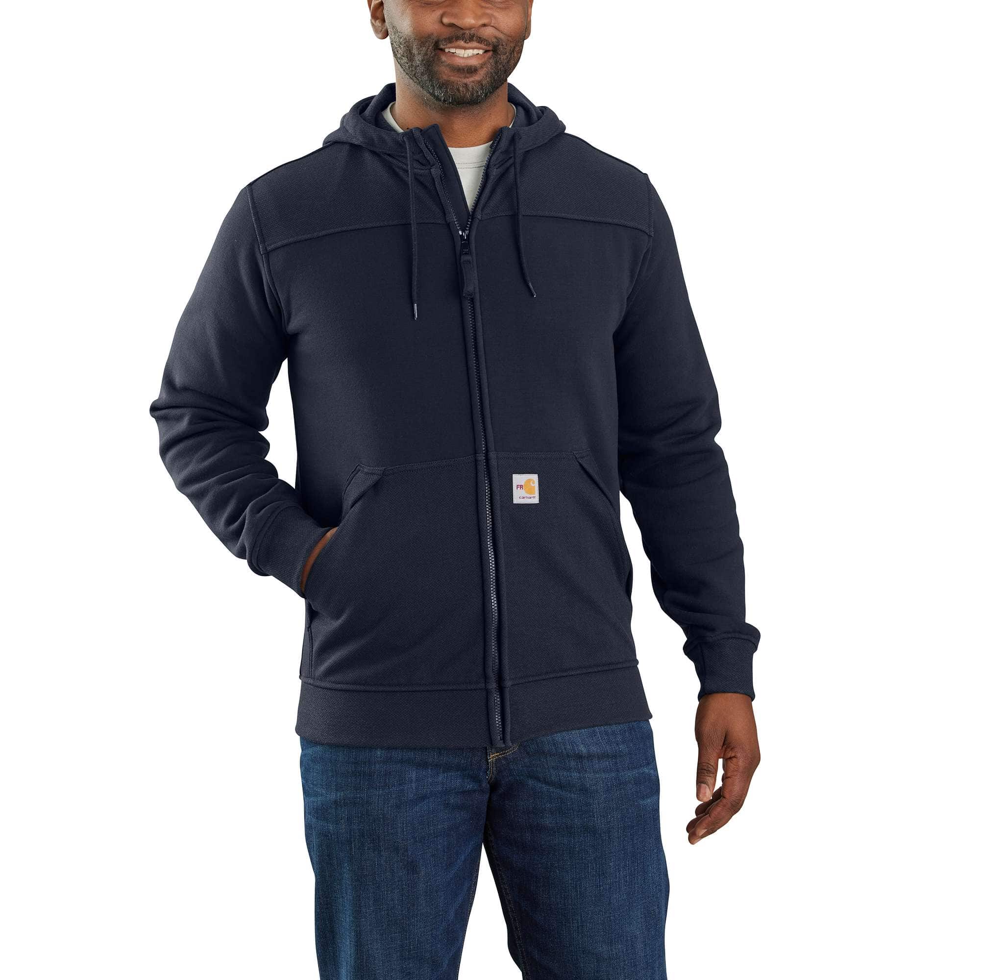 Flame-Resistant Rain Defender Relaxed Fit Fleece Jacket - Carhartt Outlet