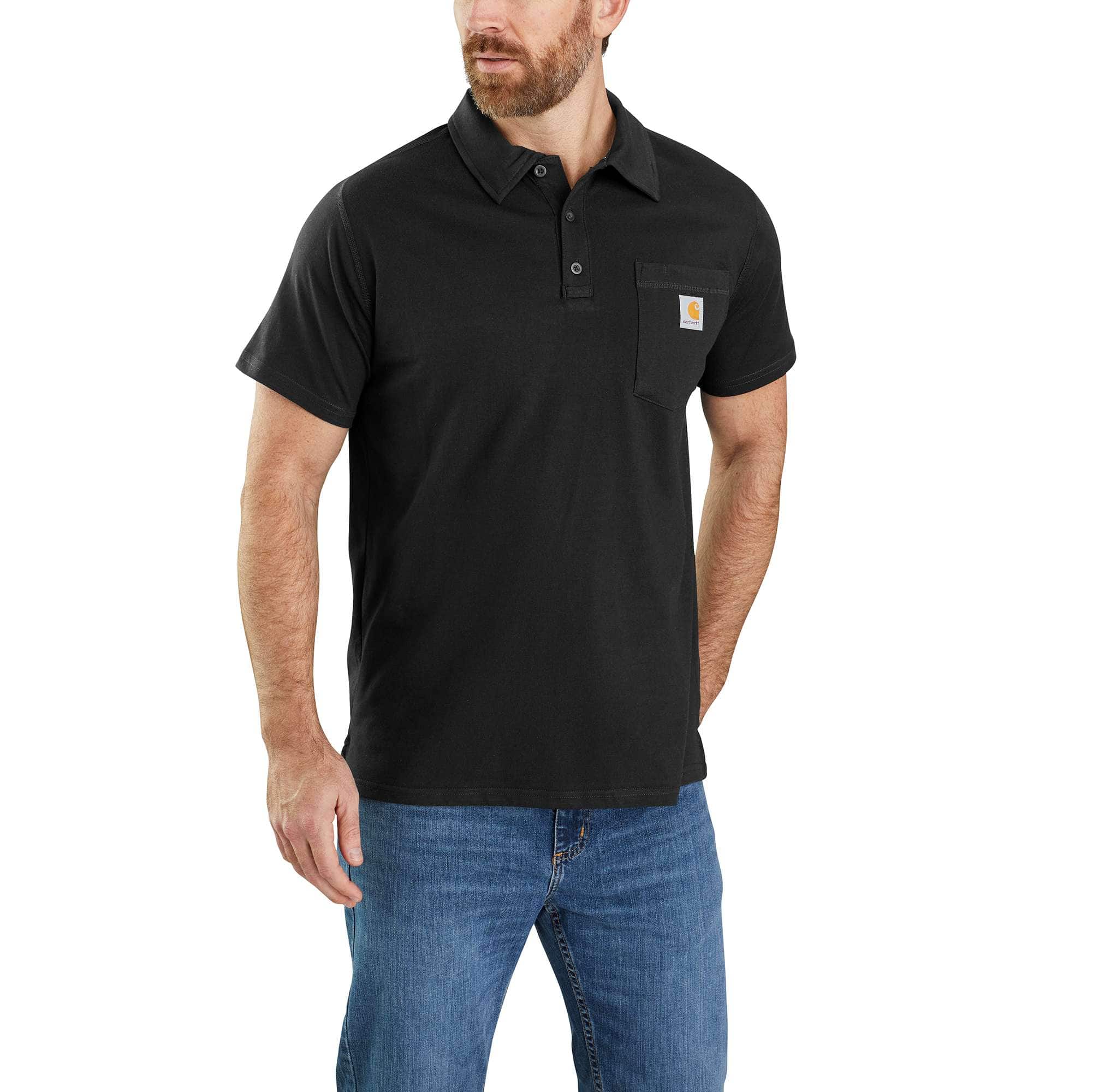 Carhartt Force Relaxed Fit Midweight Short-Sleeve Pocket Polo - Carhartt Outlet