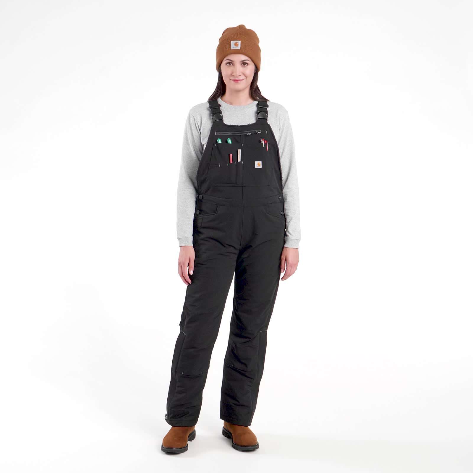Women's Super Dux Relaxed Fit Insulated Bib Overall - 4 Extreme Warmth Rating - Carhartt Outlet