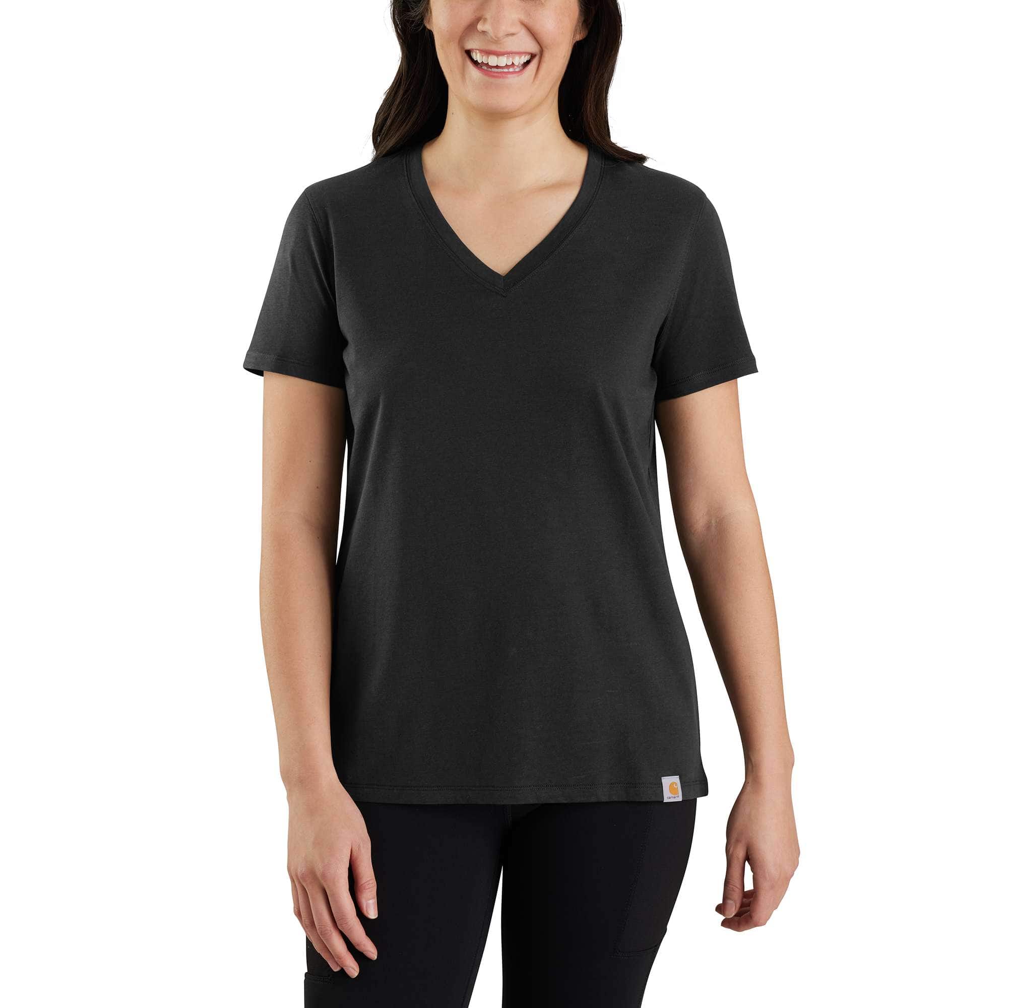 Women's Relaxed Fit Lightweight Short-Sleeve V-neck T-Shirt - Carhartt Outlet