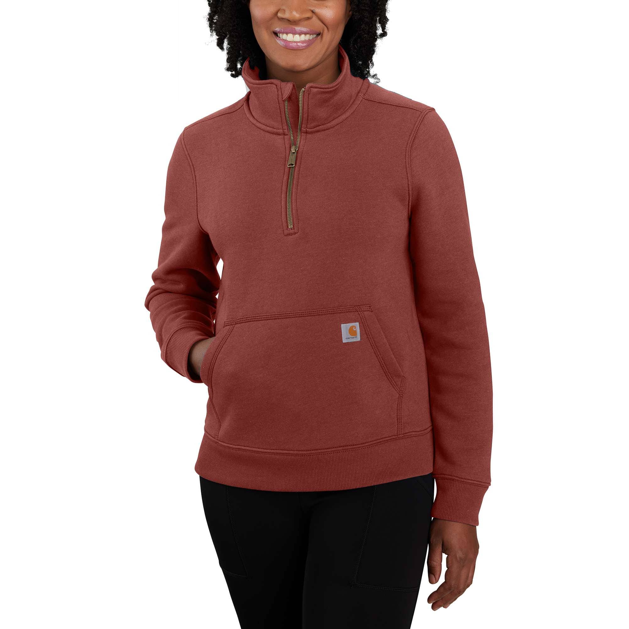 Women's Relaxed Fit Midweight Quarter-Zip Sweatshirt - Carhartt Outlet