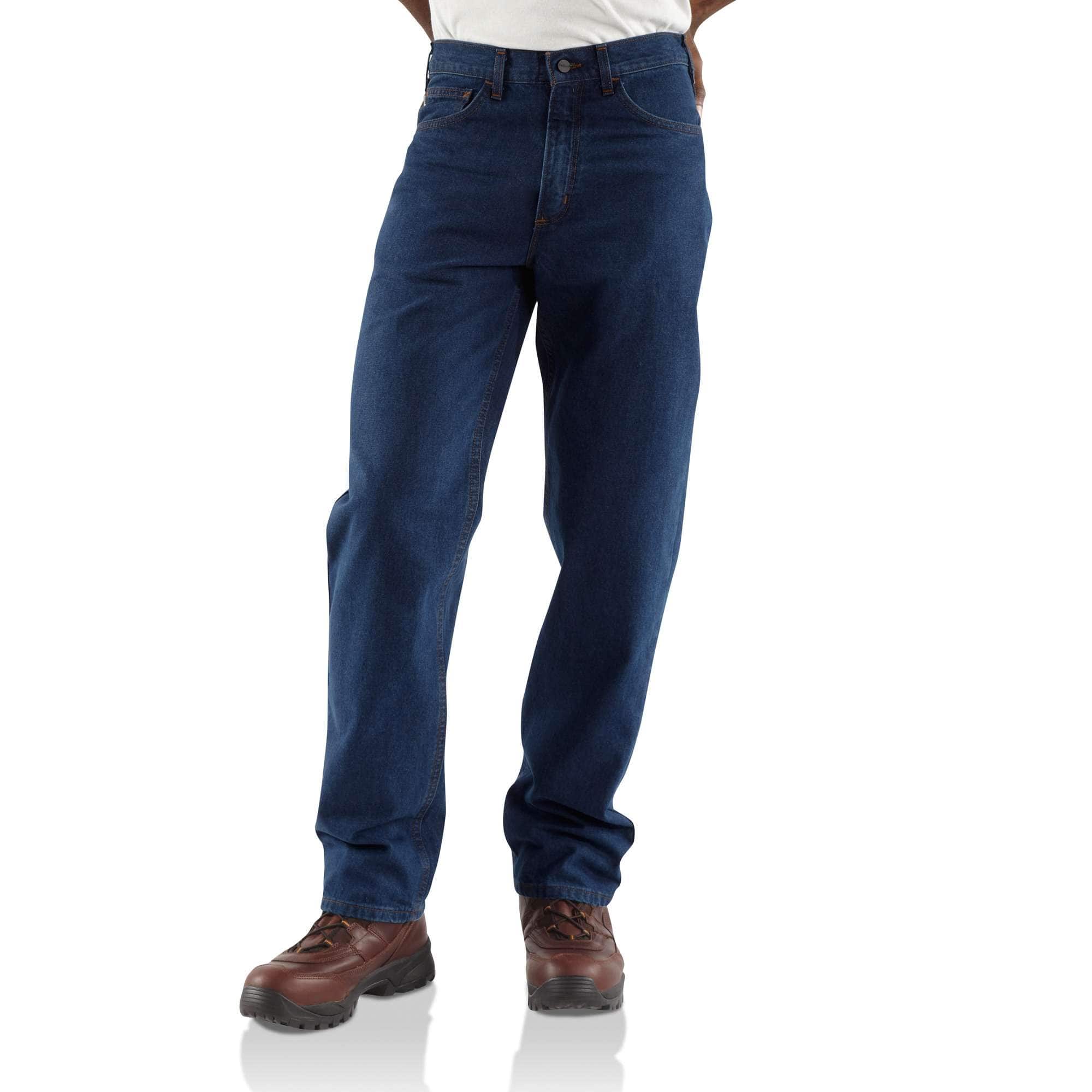 Flame-Resistant Signature Denim Jean-Relaxed Fit - Carhartt Outlet