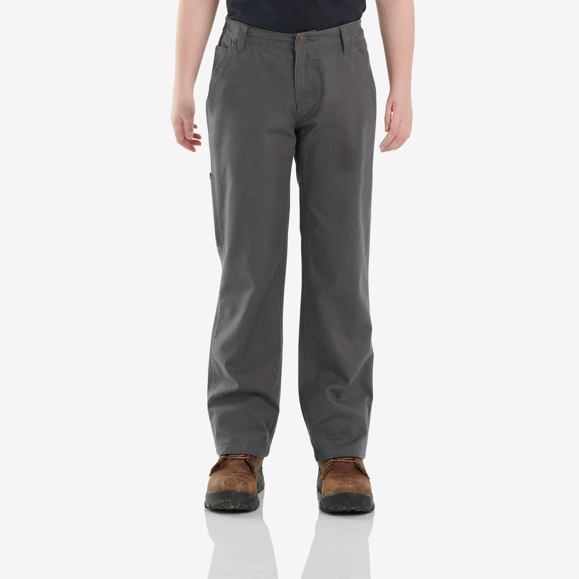 Boys' Rugged Flex Loose Fit Canvas Utility Boot-Cut Work Pant - Carhartt Outlet