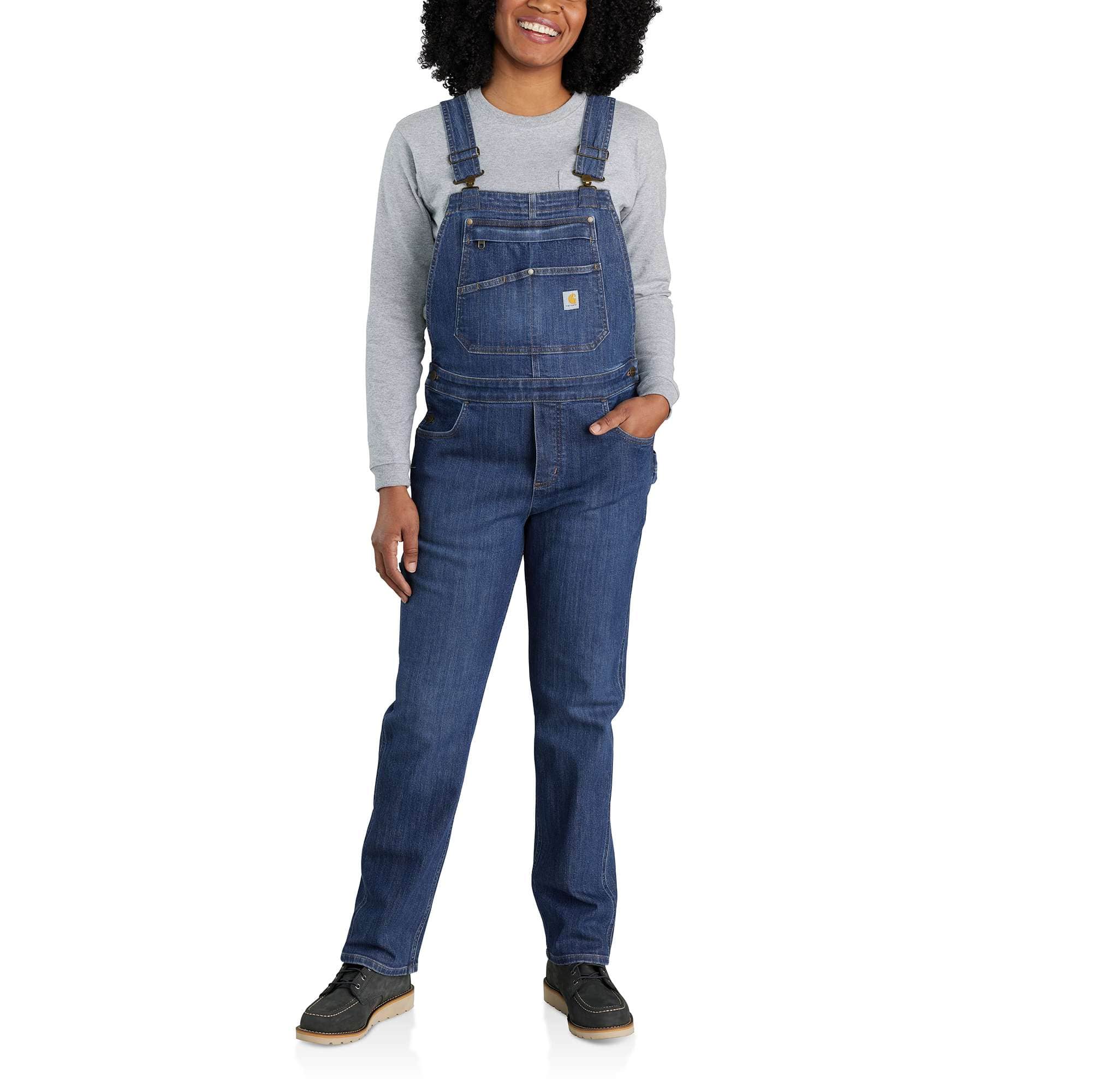 Women's Rugged Flex Relaxed Fit Denim Bib Overall - Carhartt Outlet