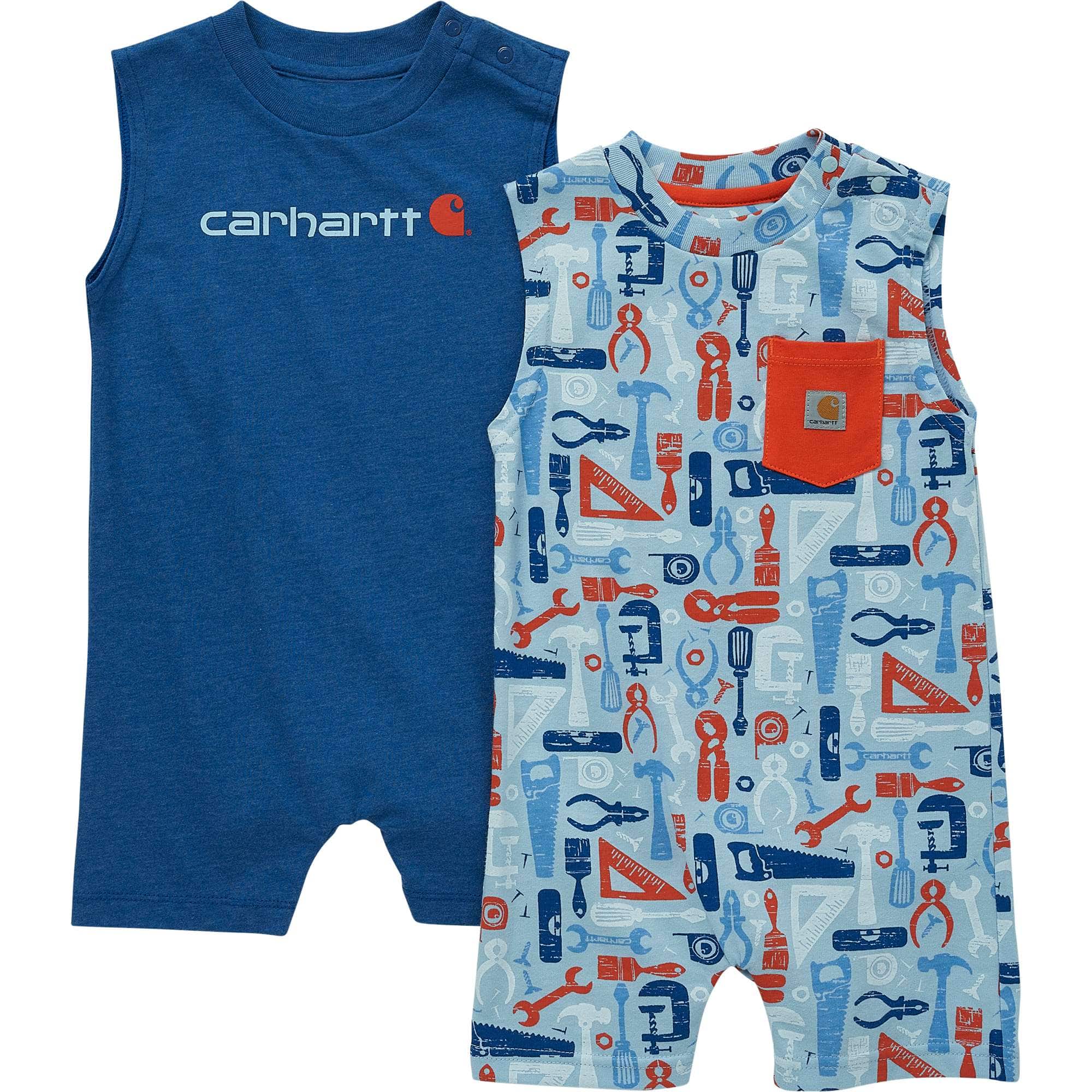 Boys' Sleeveless Tool Print 2Pc Romper Set - Carhartt Outlet