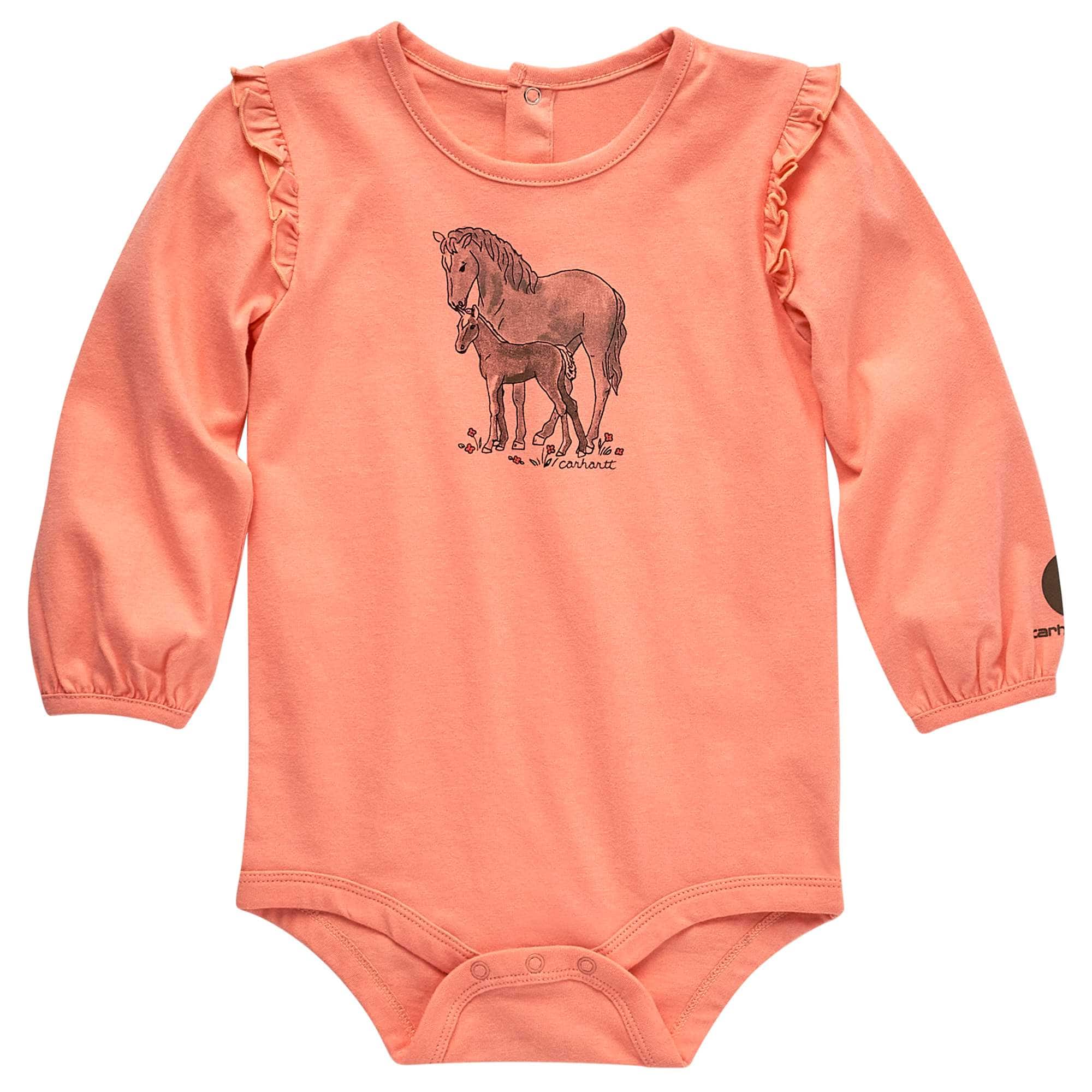 Girls' Long-Sleeve Horse Family Bodysuit (Infant) - Carhartt Outlet