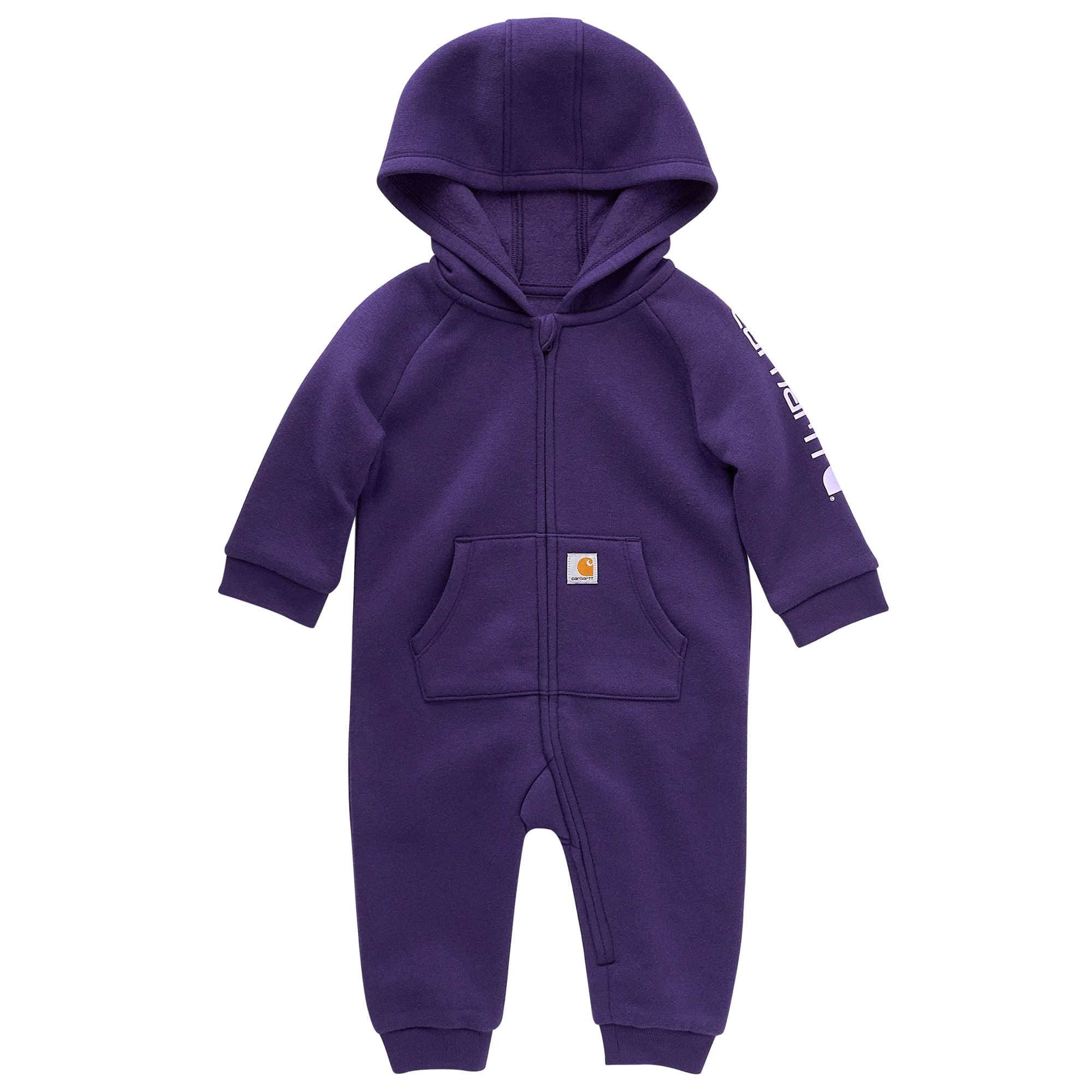 Girls' Long-Sleeve Fleece Zip-Front Hooded Coverall (Infant) - Carhartt Outlet