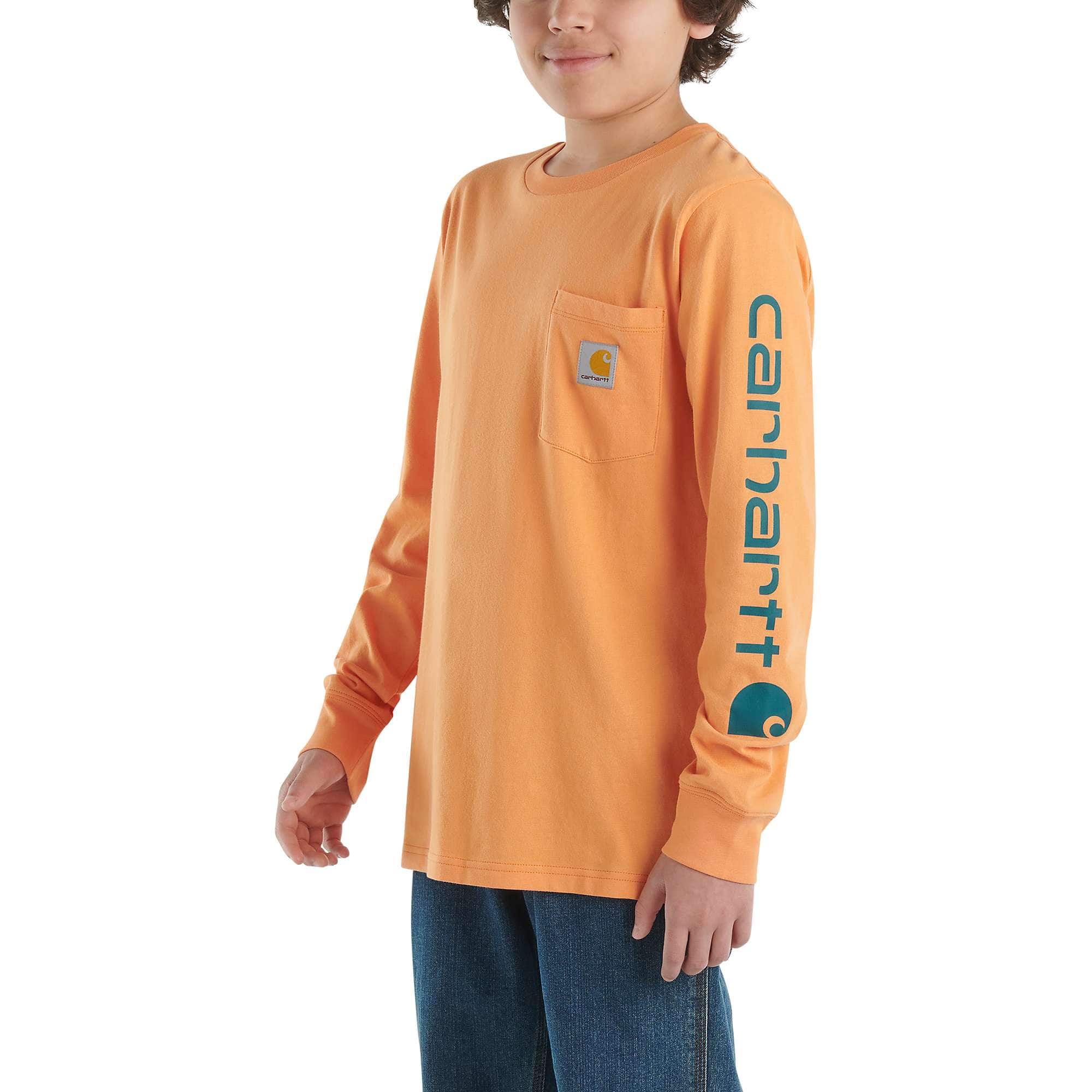 Boys' Long-Sleeve Graphic Pocket T-Shirt - Carhartt Outlet