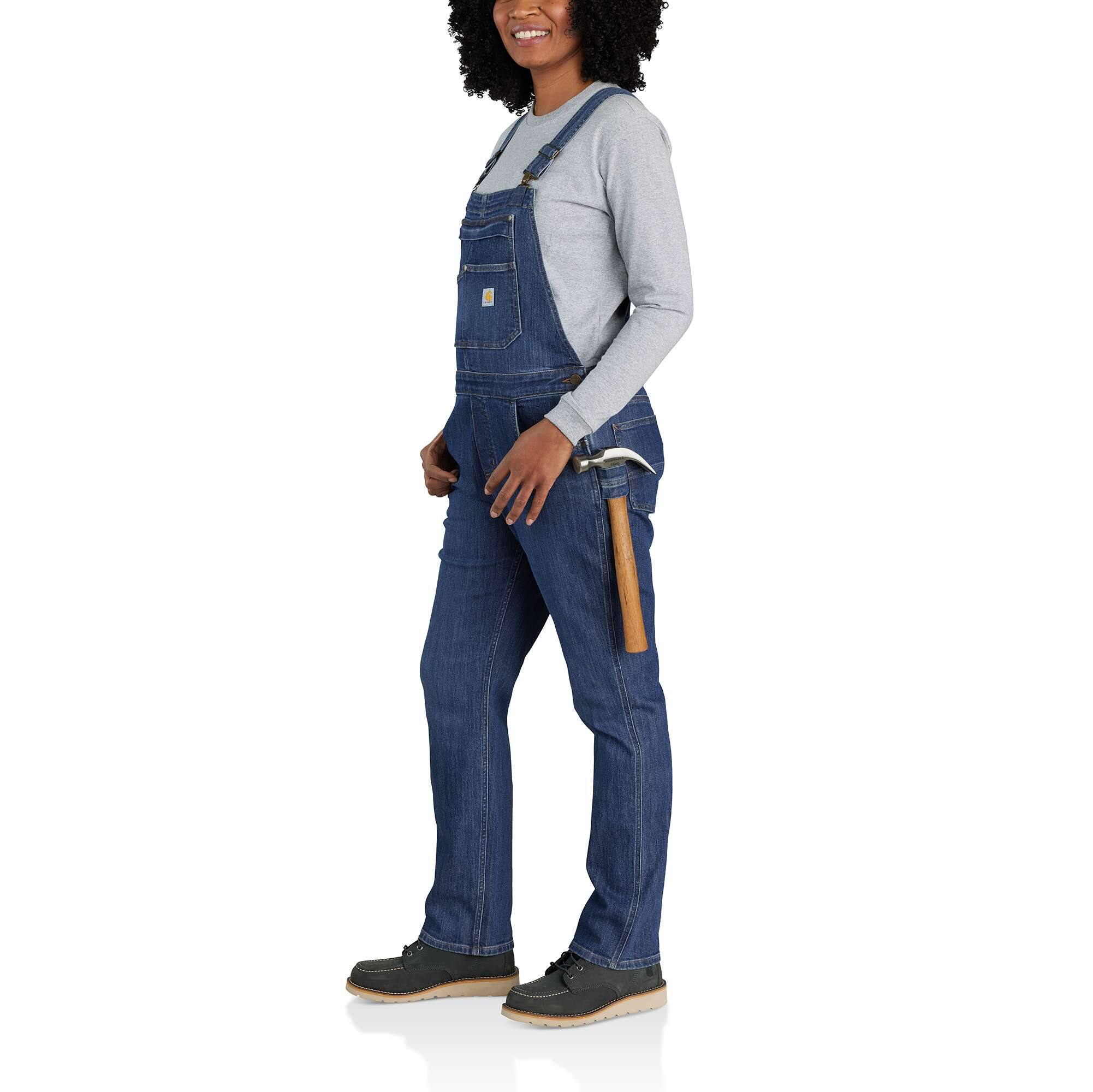 Women's Rugged Flex Relaxed Fit Denim Bib Overall - Carhartt Outlet