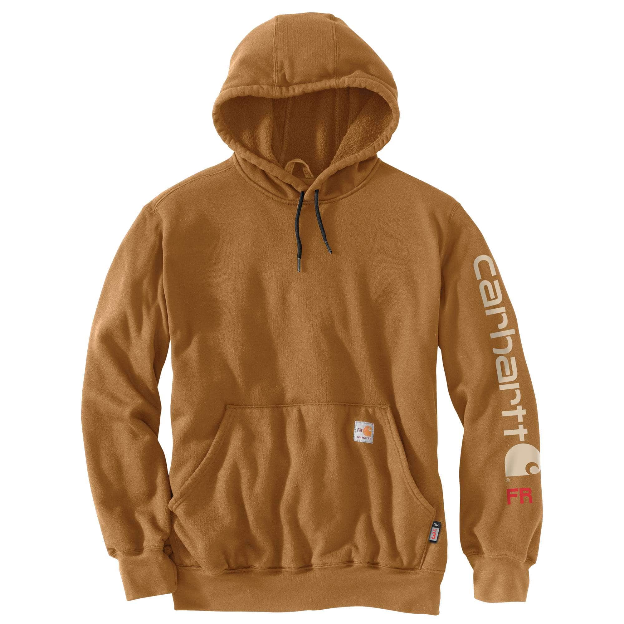 Flame-Resistant Carhartt Force Loose Fit Midweight Hooded Logo Graphic Hoodie - Carhartt Outlet