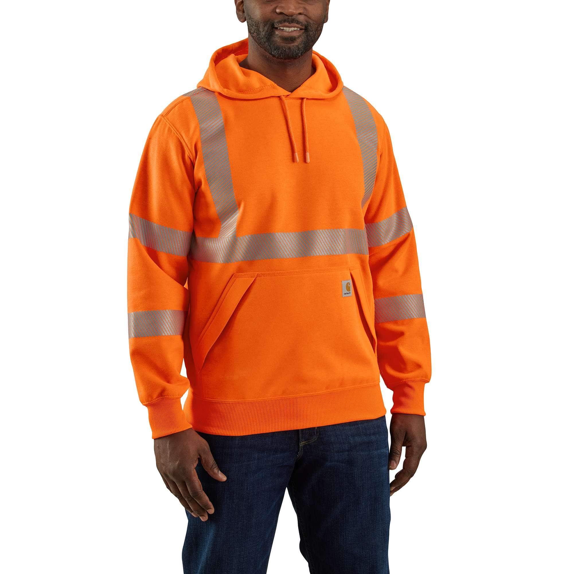 High-Visibility Loose Fit Midweight Class 3 Hoodie - Carhartt Outlet