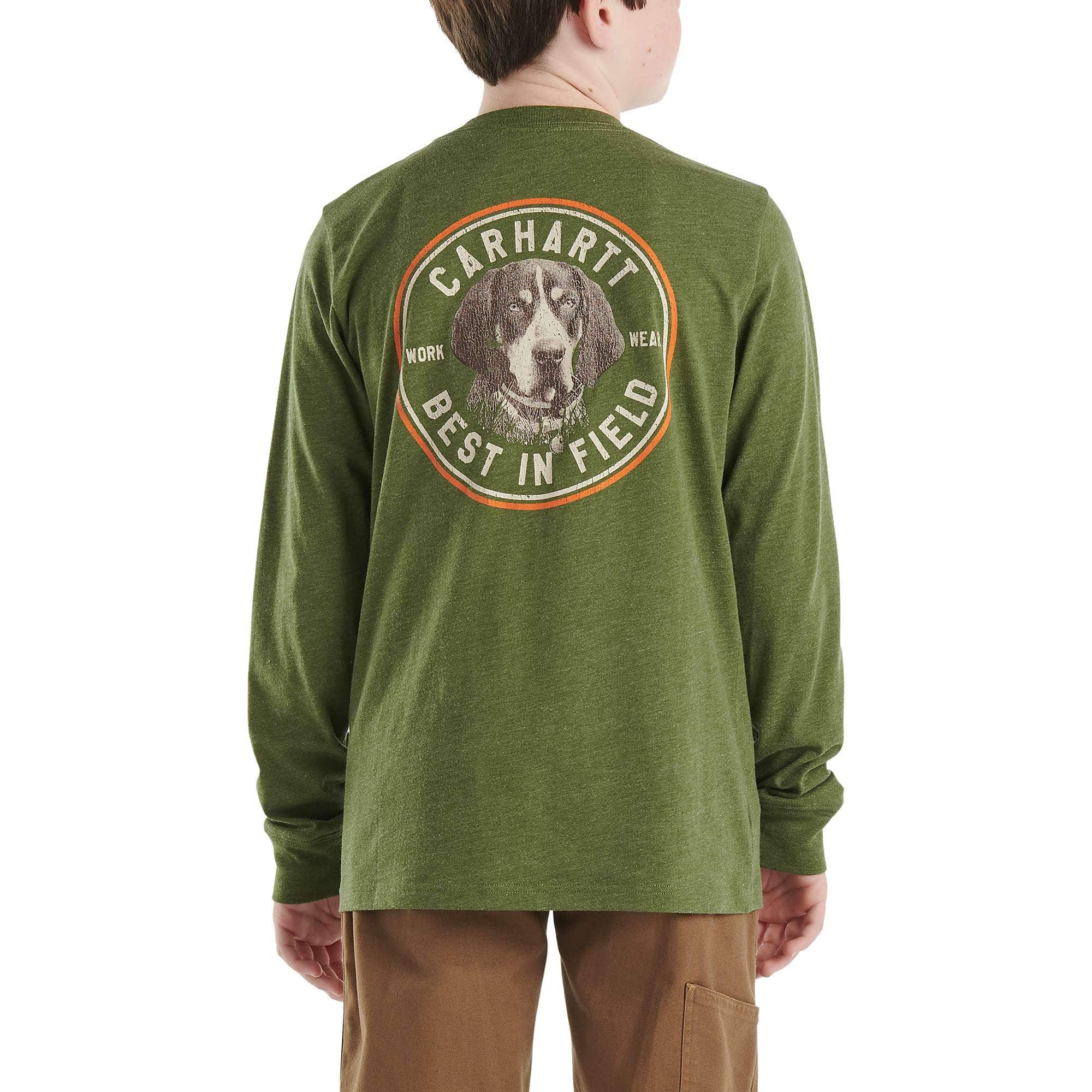 Boys' Long-Sleeve Dog Pocket T-Shirt - Carhartt Outlet