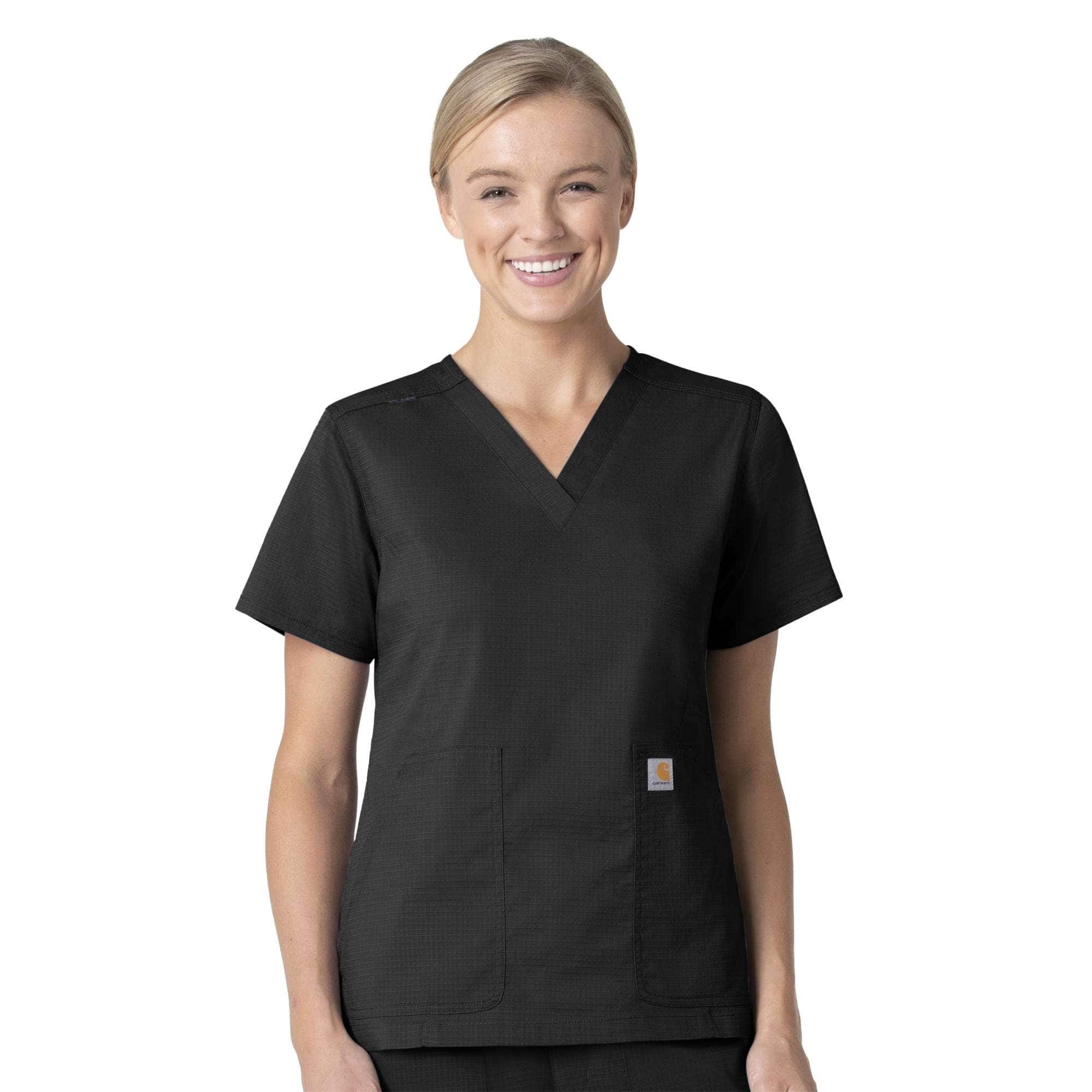 Women's Rugged Flex Ripstop V-Neck Scrub Top - Carhartt Outlet